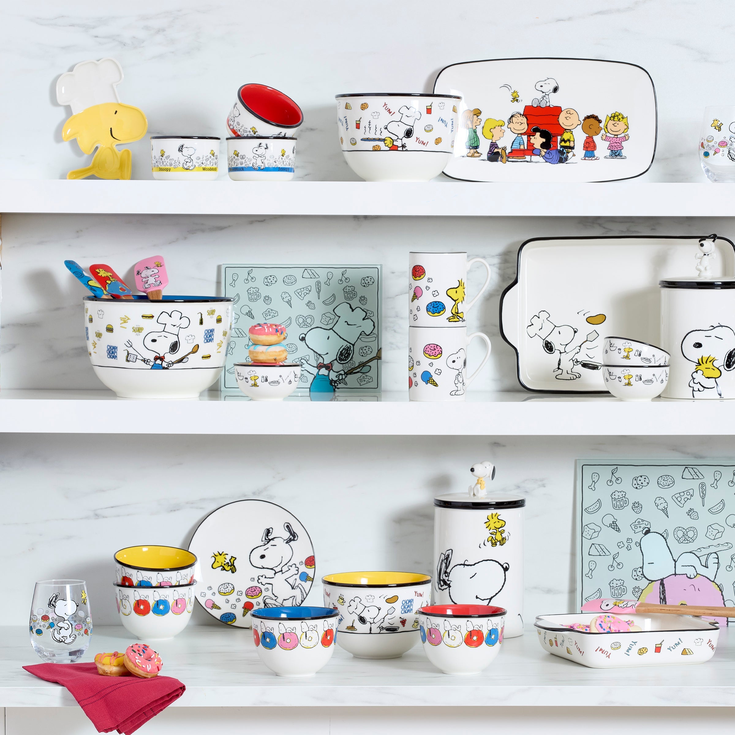 Chef Snoopy Mini Bowls - Set Of 3