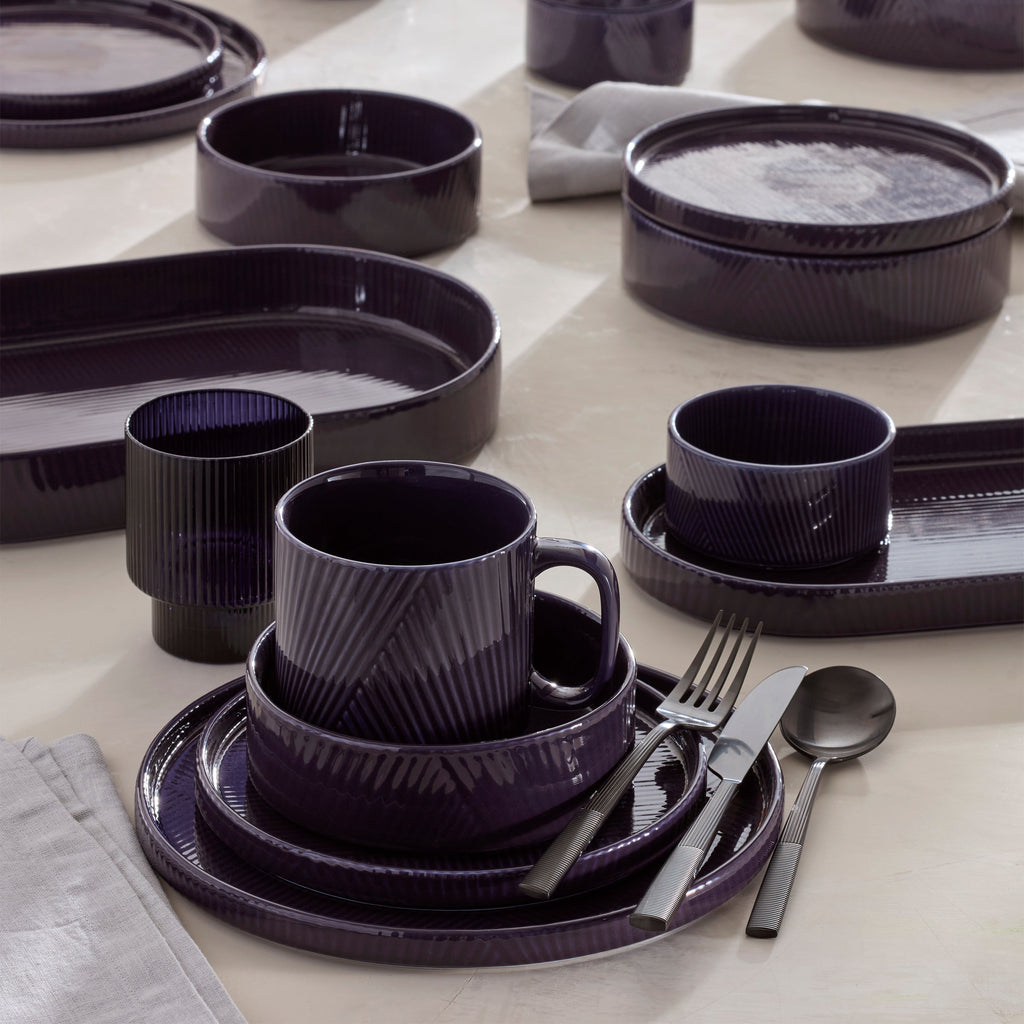 Modulus Black Satin 20 Piece Flatware Set