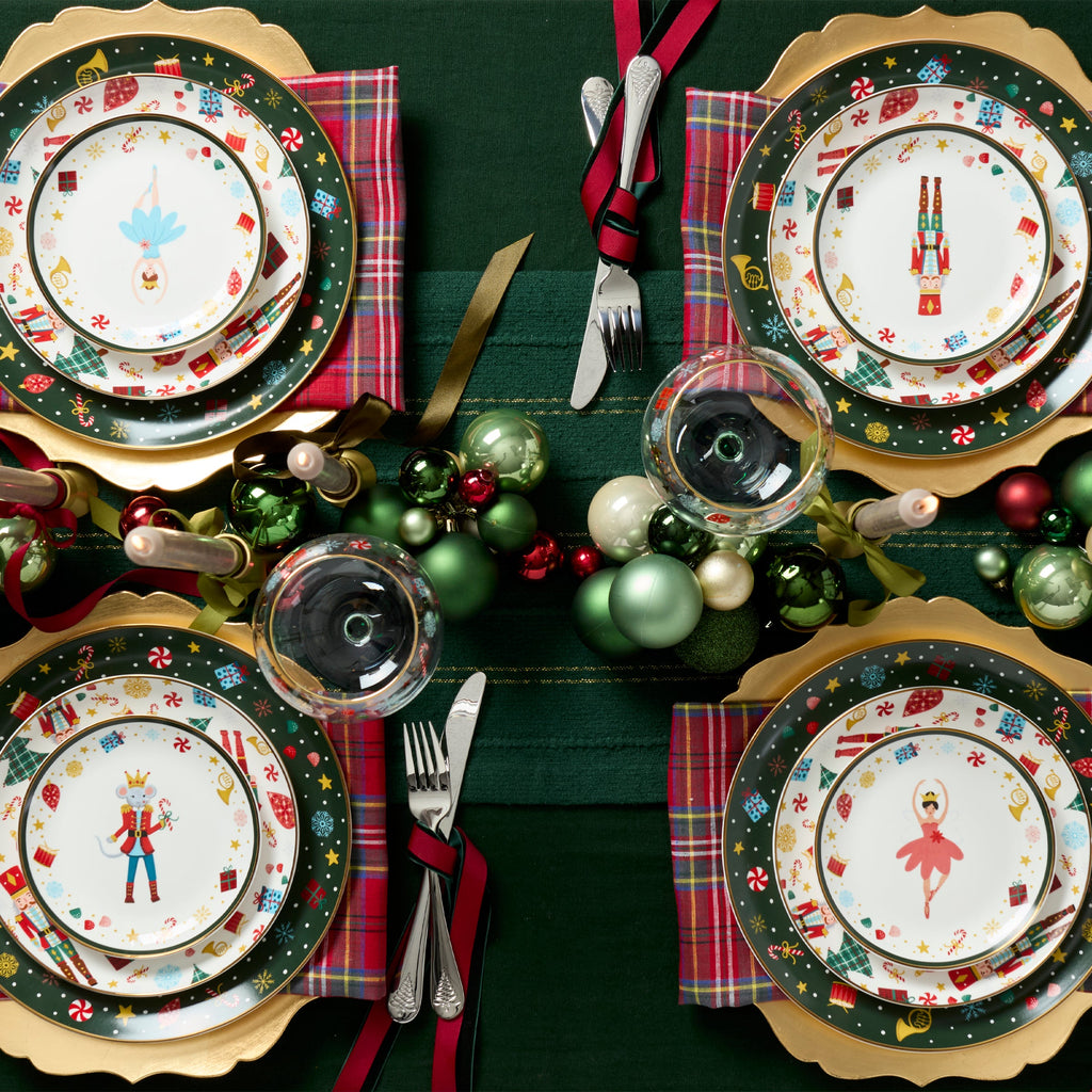 Nutcracker Ballet Accent Plates - Set of 4