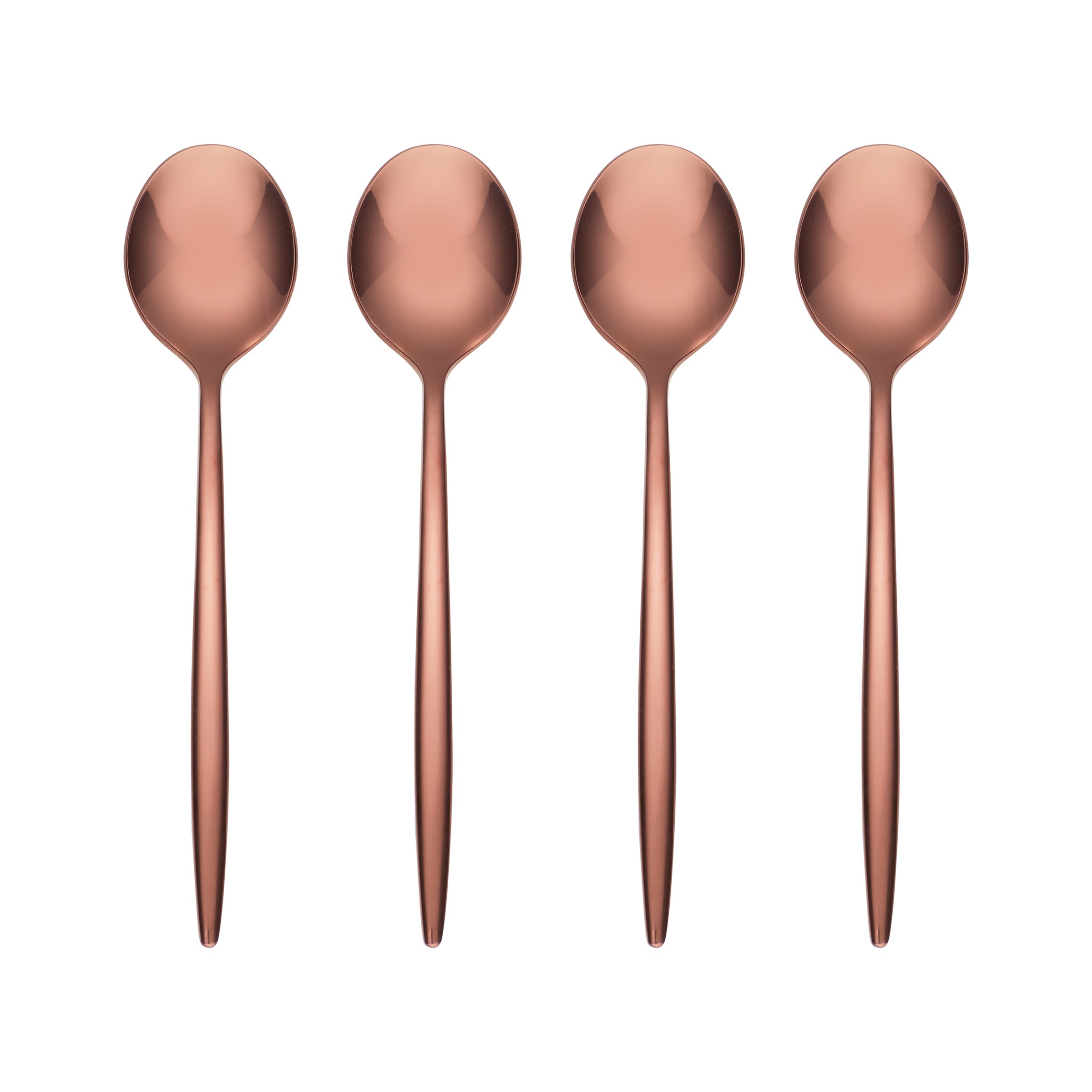 Gaze Copper Mirror Demitasse Spoon - Set of 4