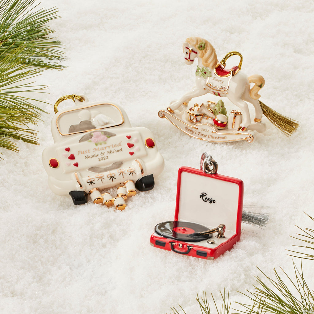 Personalized Just Married Ornament