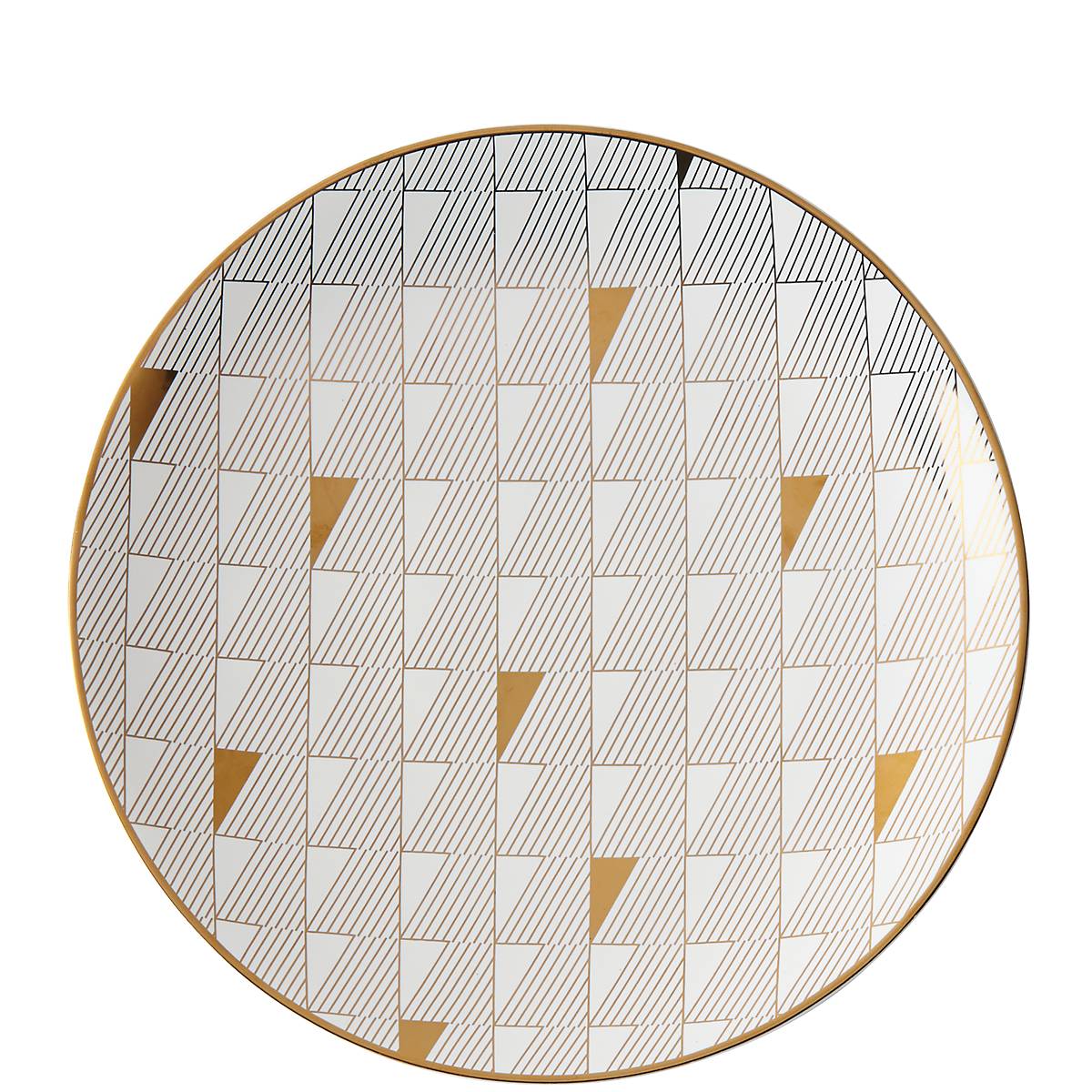 Trianna White Gold Salad Plate