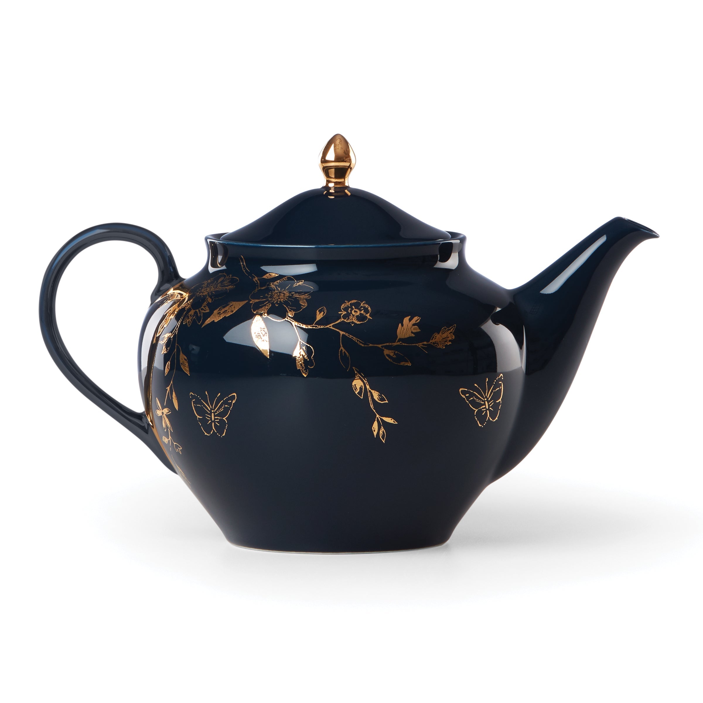 Sprig & Vine Teapot - Navy