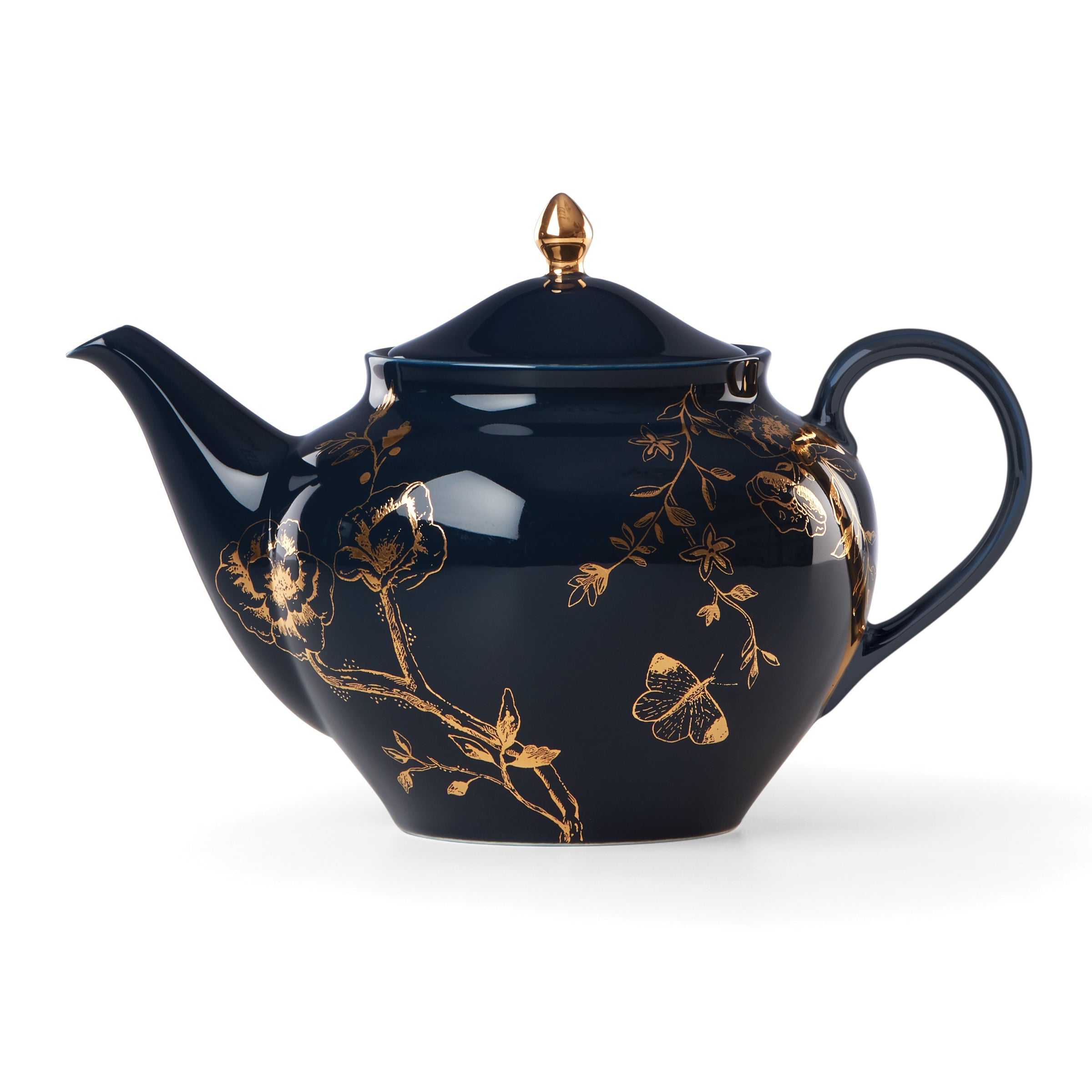 Sprig & Vine Teapot - Navy