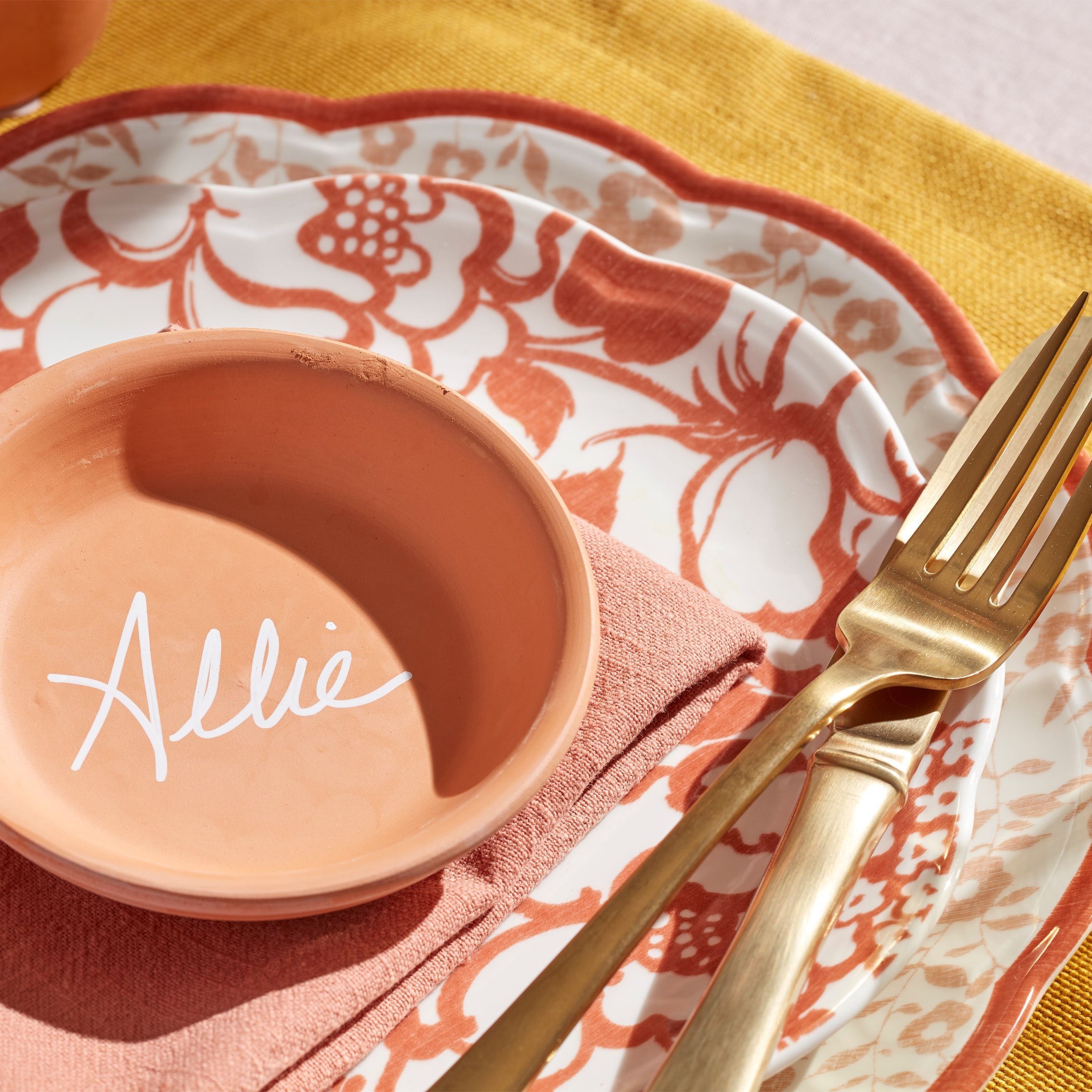 Butterfly Meadow Cottage Saffron Accent Plates - Set of 4