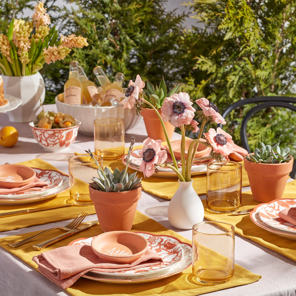 Butterfly Meadow Cottage Saffron Accent Plates - Set of 4
