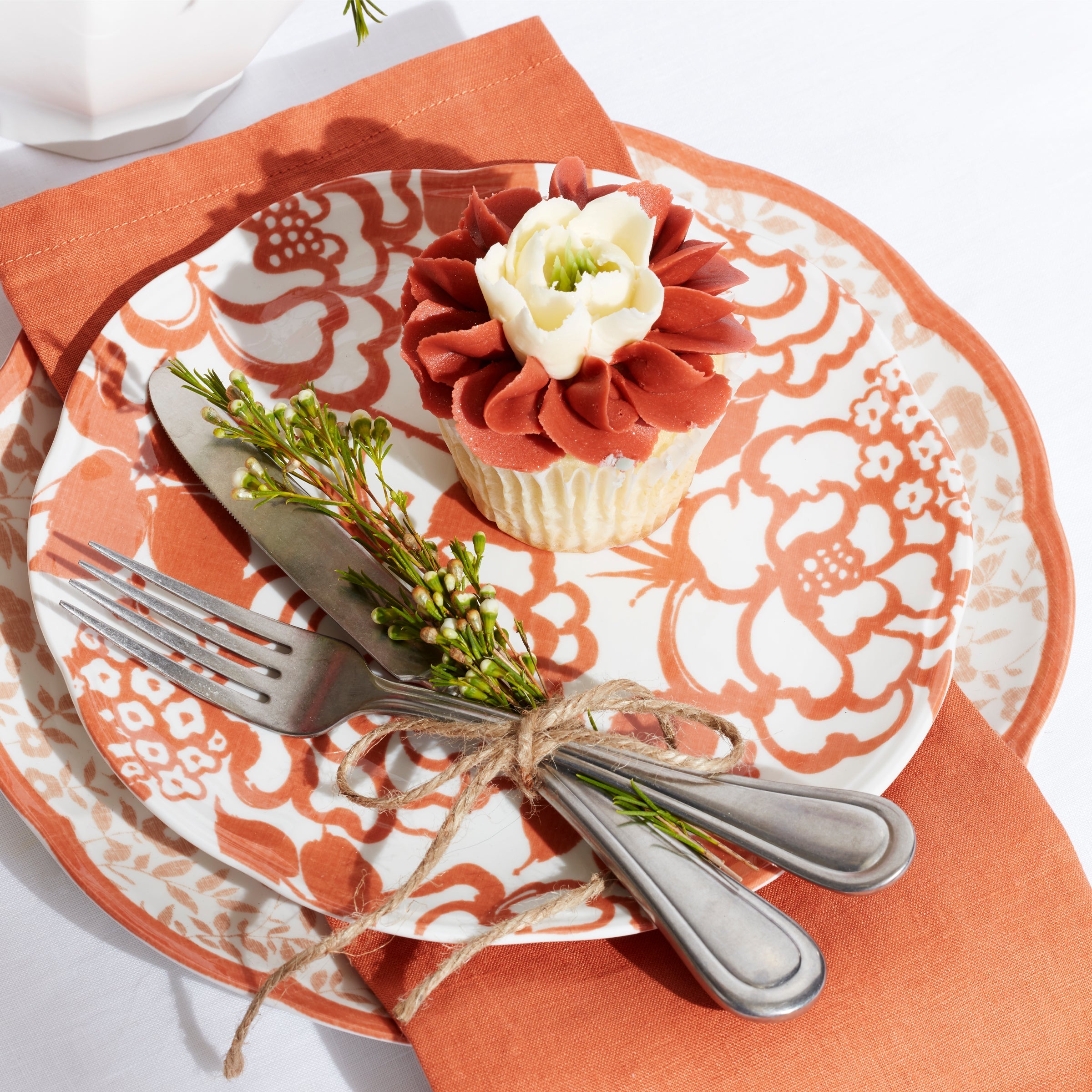 Butterfly Meadow Cottage Saffron Accent Plates - Set of 4