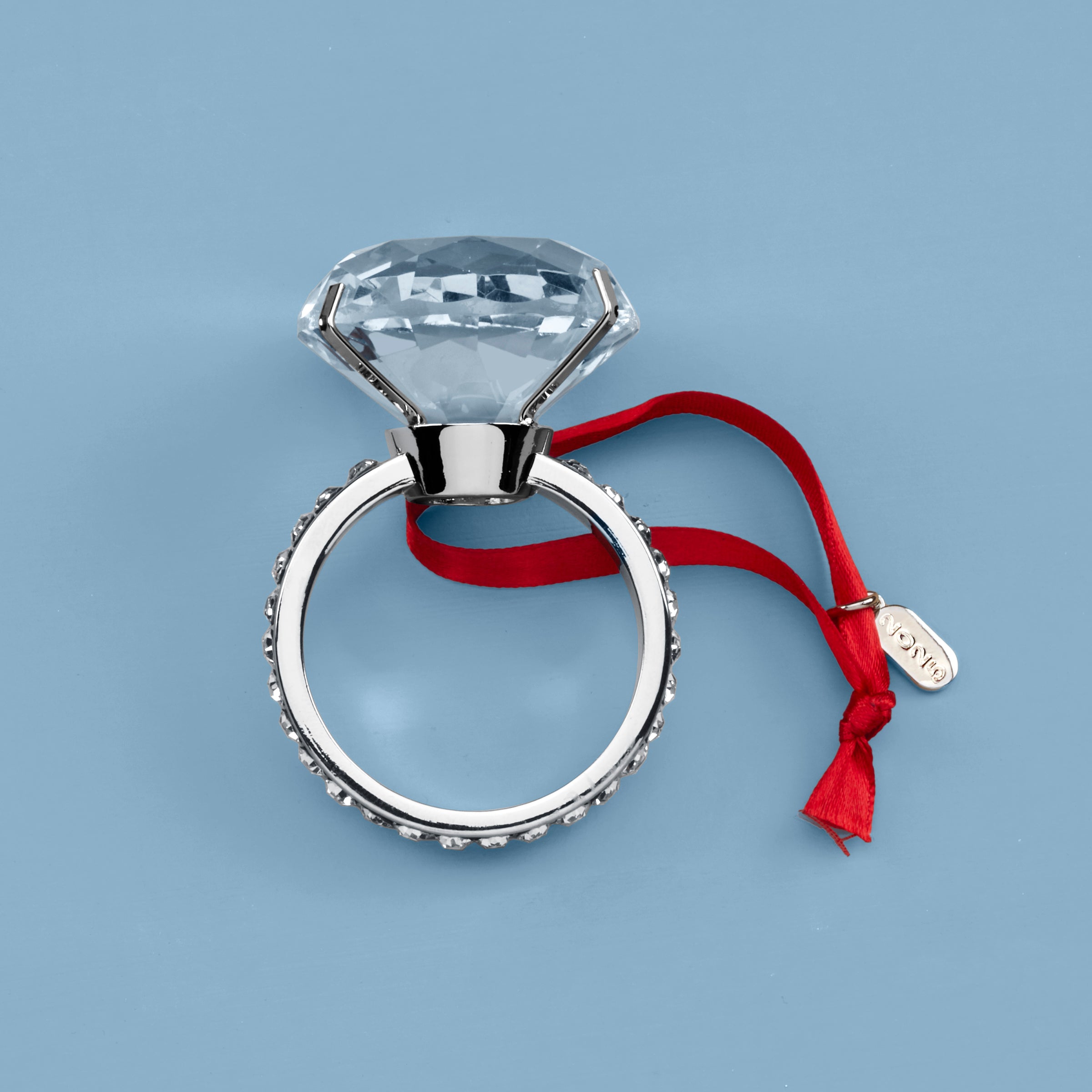 2025 Engagement Ring Metal Ornament