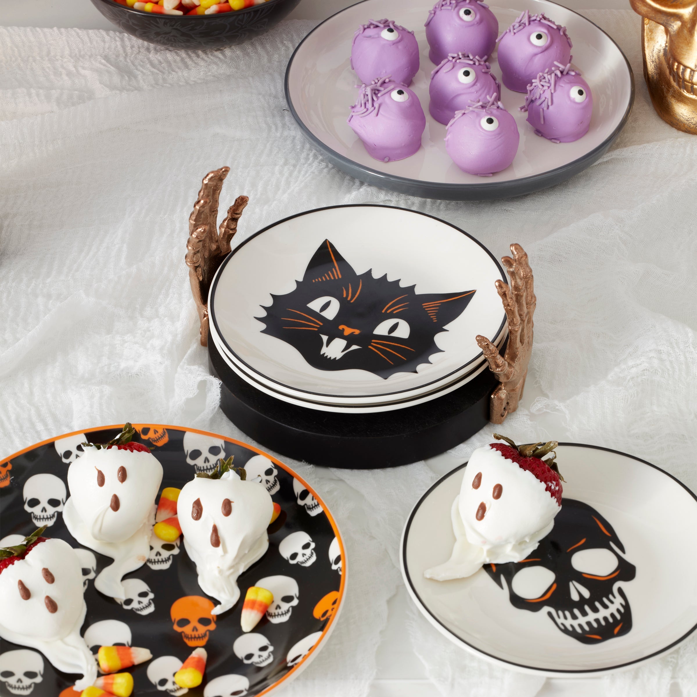 Vintro Halloween Accent Plates - Set of 4
