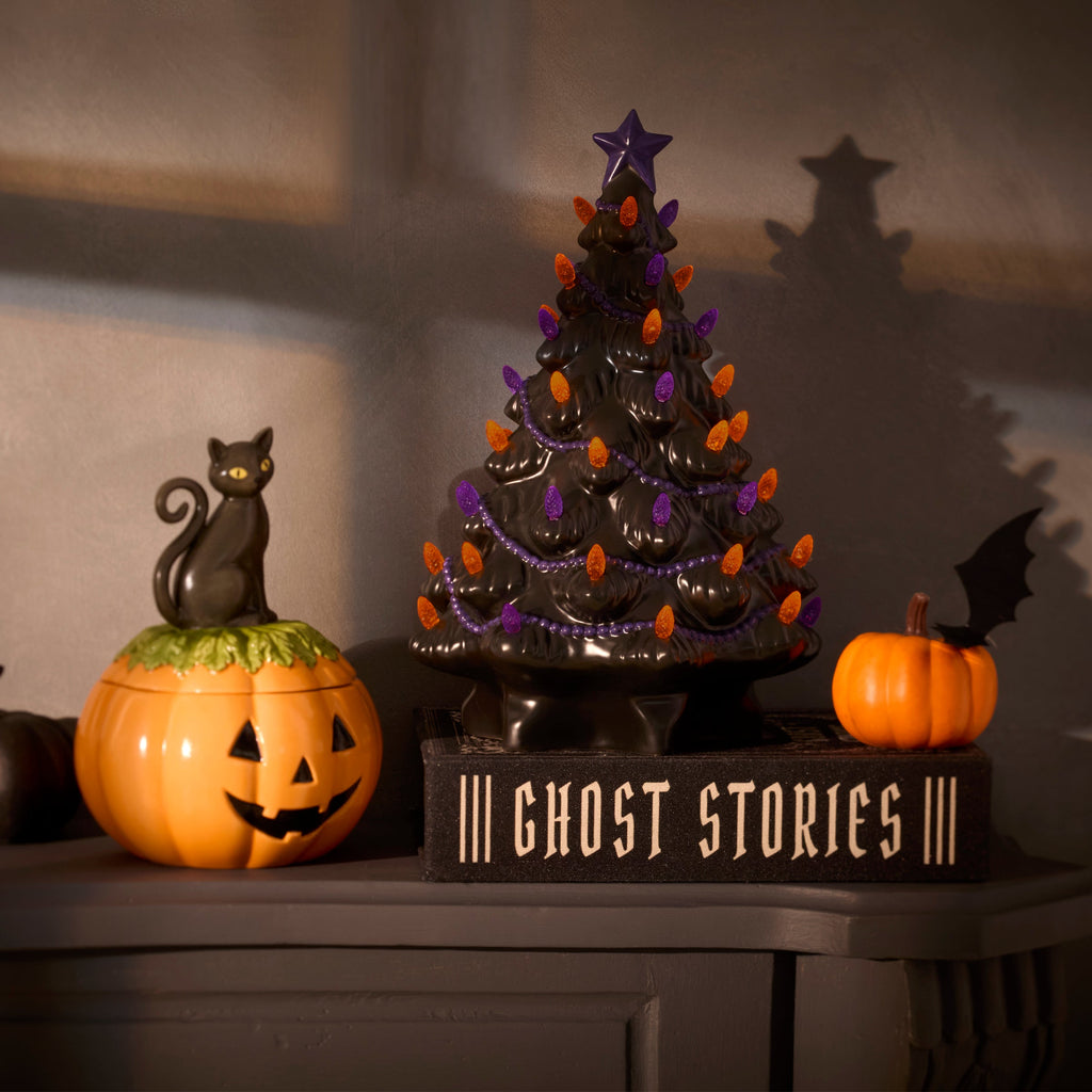 Treasured Traditions Black Lit Tree Figurine