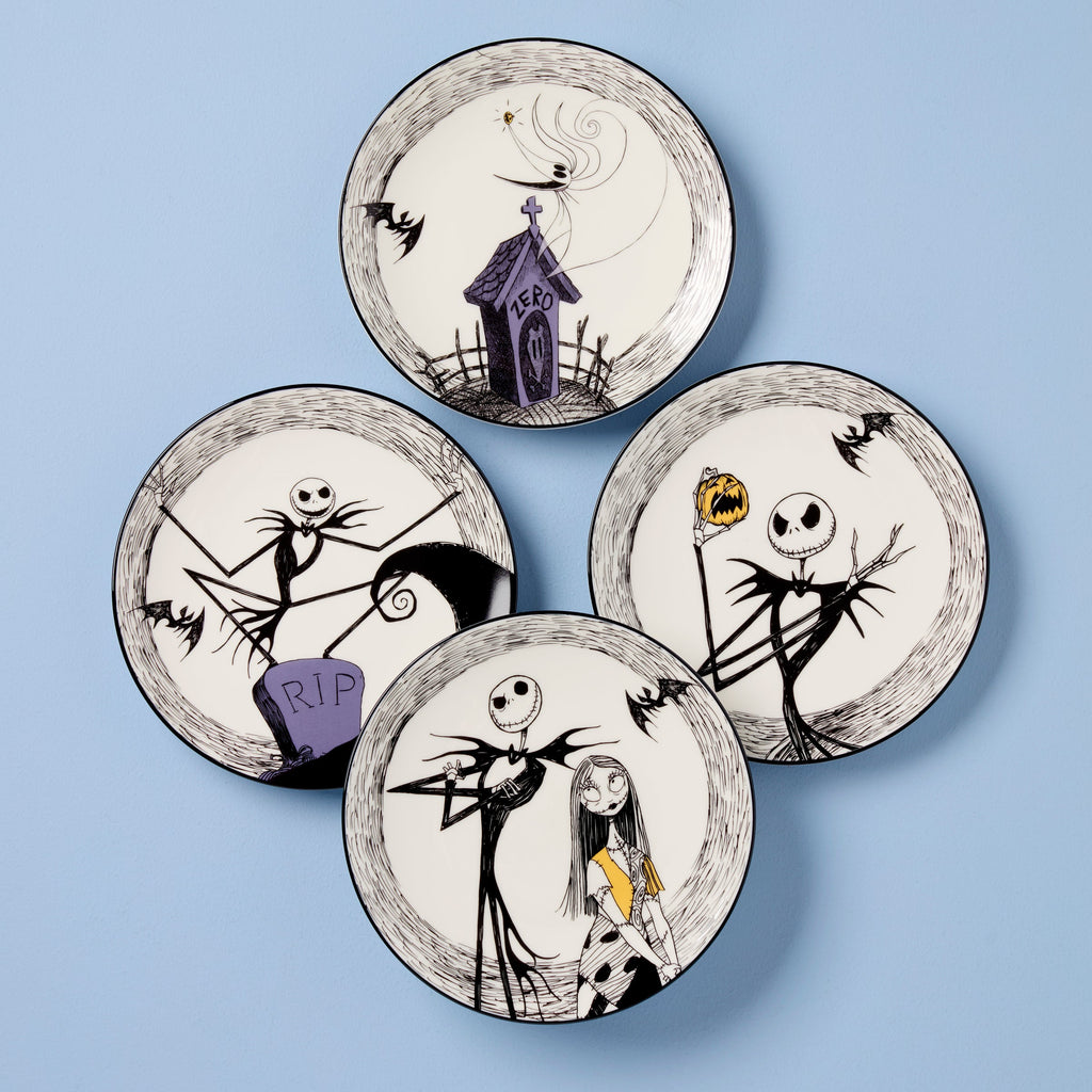 The Nightmare Before Christmas Accent Plates - Set of 4