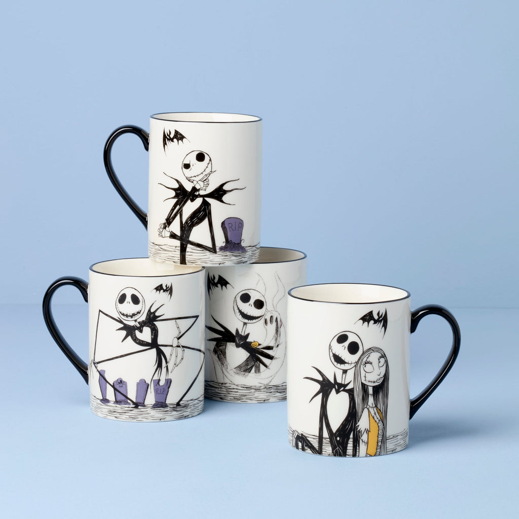 The Nightmare Before Christmas Mugs - Set of 4