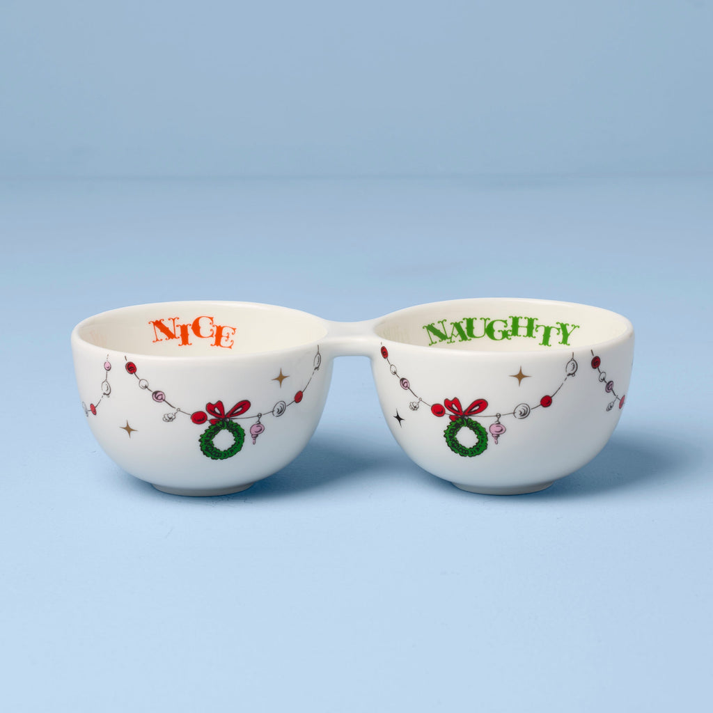 Merry Grinchmas Naughty or Nice Double Dip Bowl