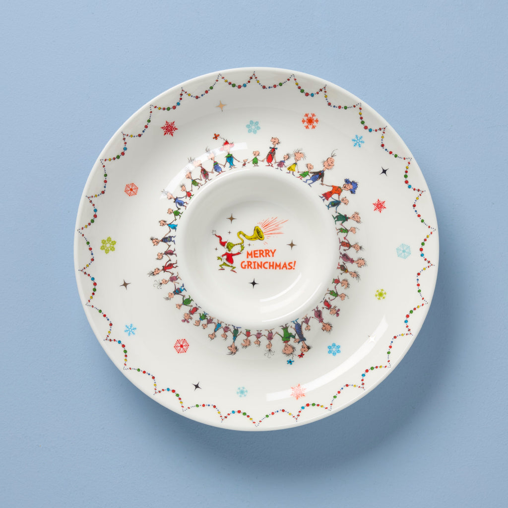 Merry Grinchmas Chip & Dip Bowl