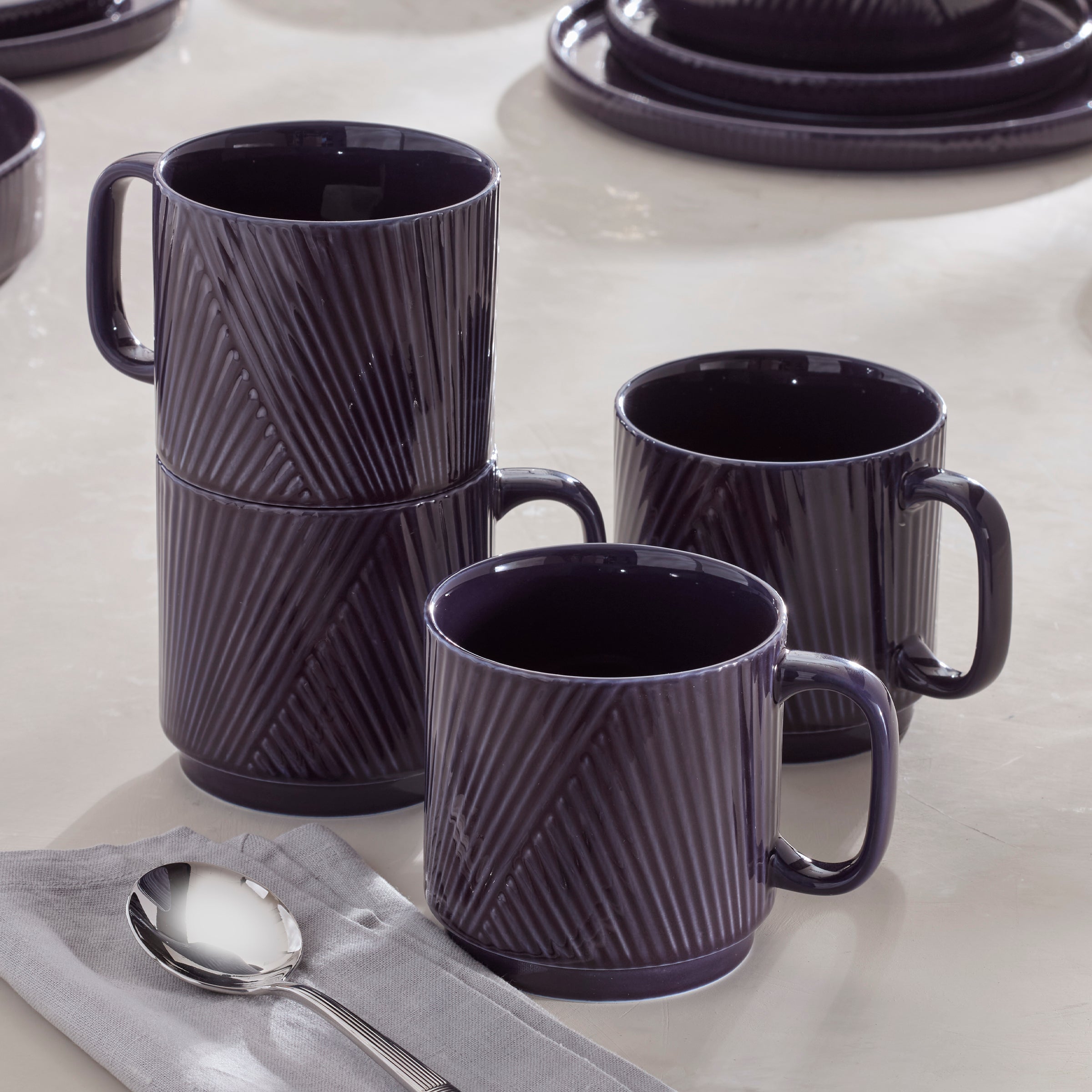Modulus Nightshade Mugs - Set of 4