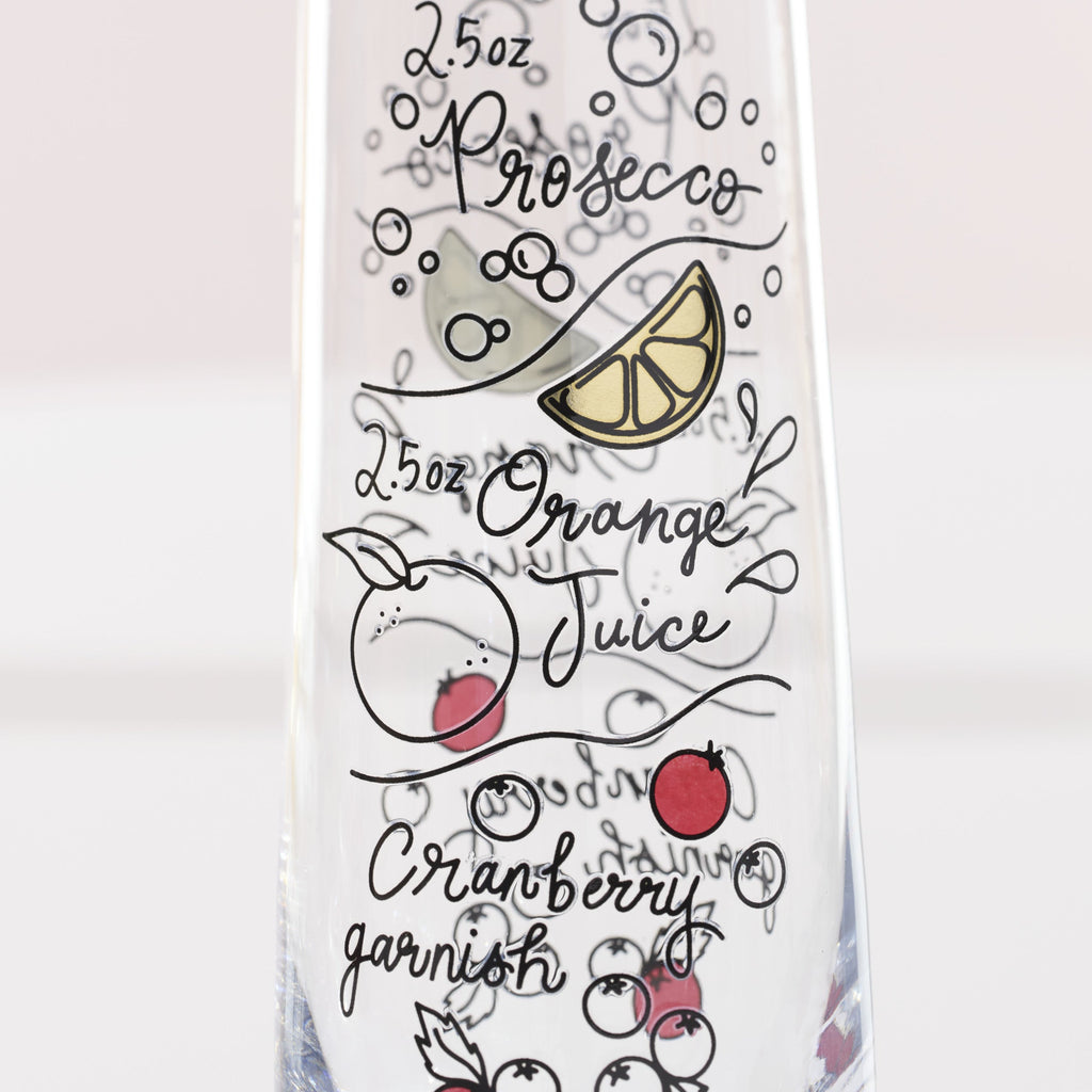 Make Merry Stemless Flute Glasses - Set Of 4