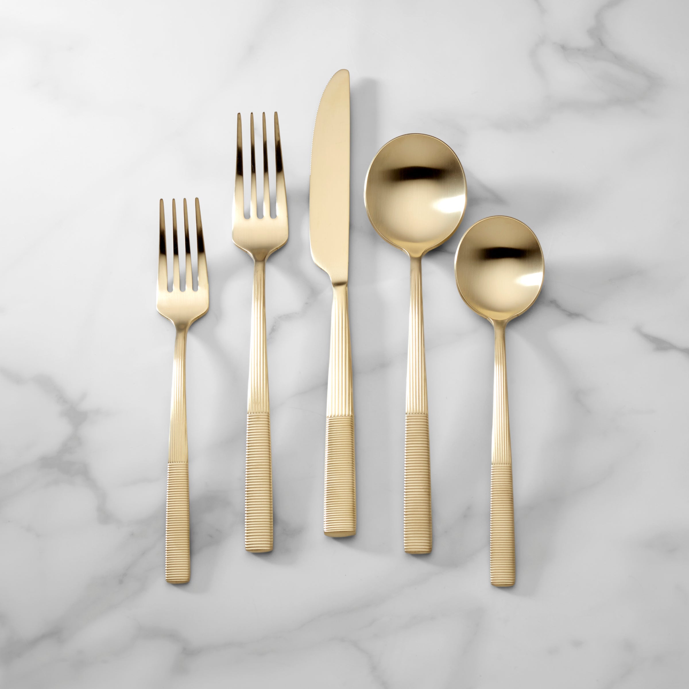 Modulus Champagne Satin 20 Piece Flatware Set