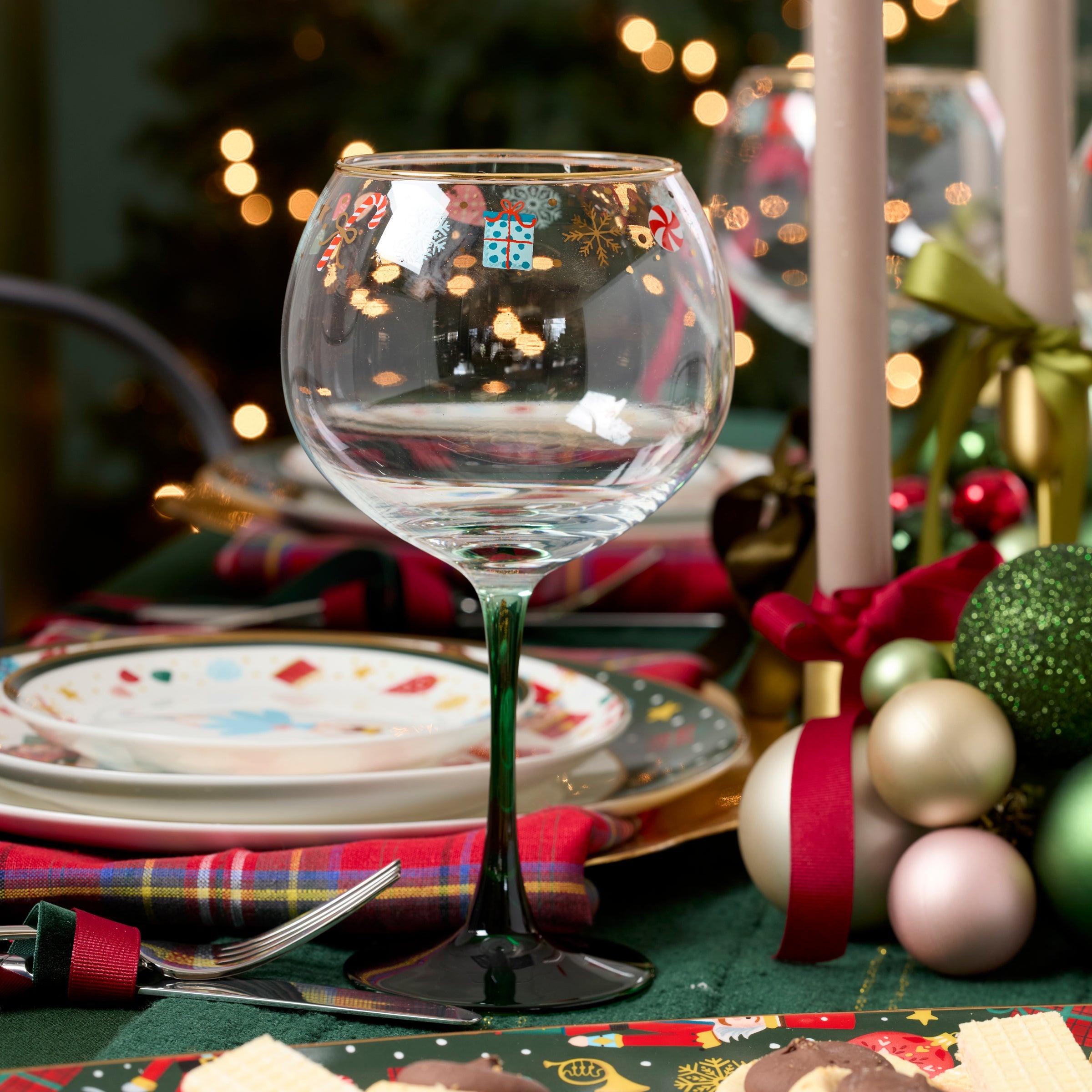 "Nutcracker Ballet Balloon Wine Glasses, Set of 4"