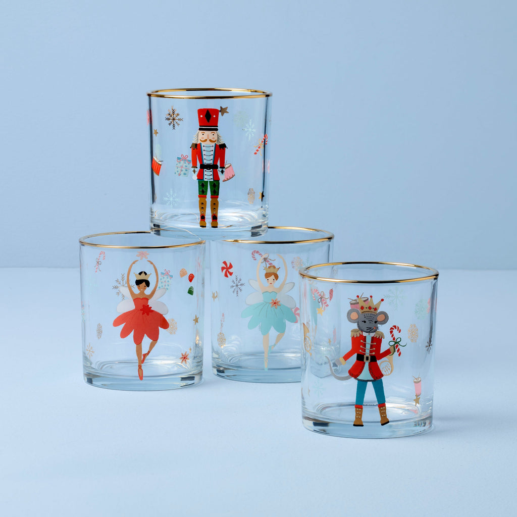 "Nutcracker Ballet DOF Glasses, Set of 4"