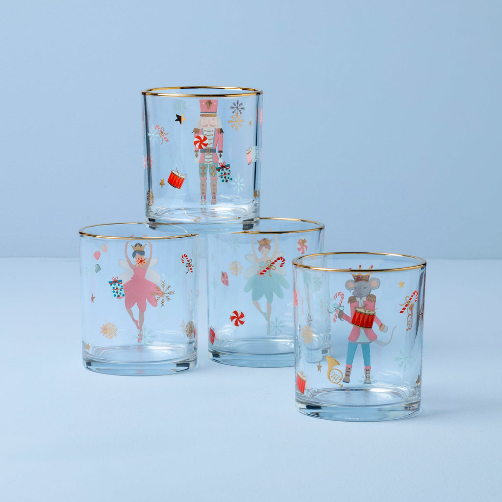 "Nutcracker Ballet DOF Glasses, Set of 4"