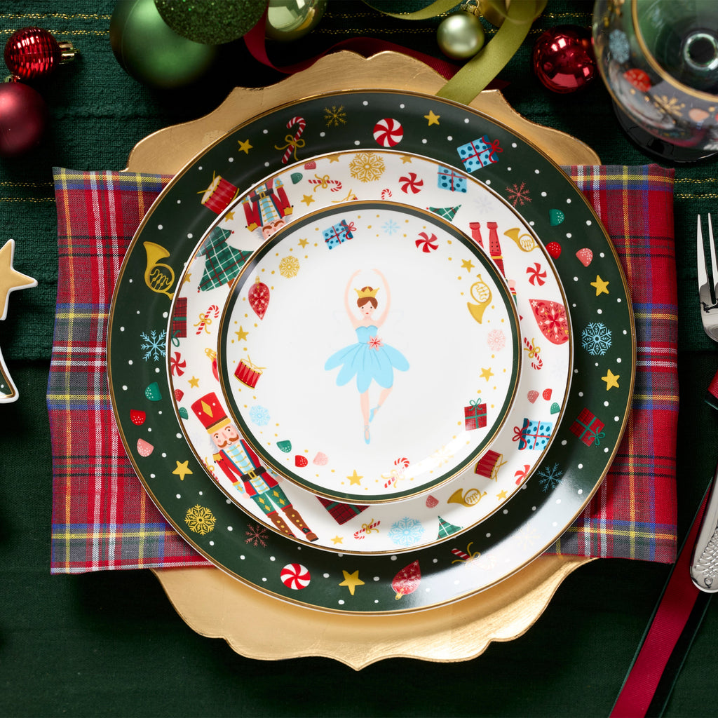 Nutcracker Ballet Tidbit Plates - Set of 4