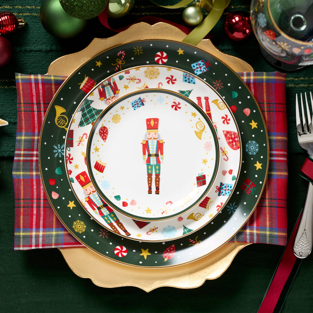 Nutcracker Ballet Tidbit Plates - Set of 4