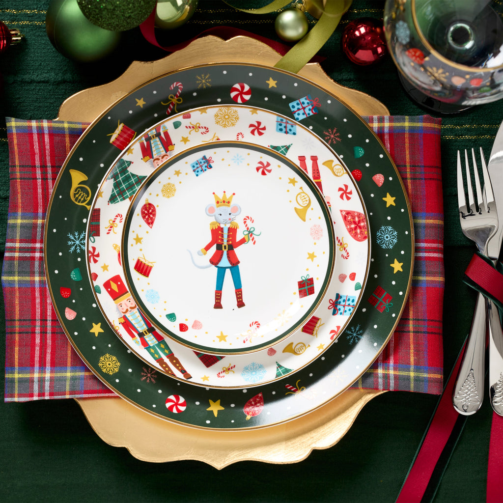Nutcracker Ballet Accent Plates - Set of 4