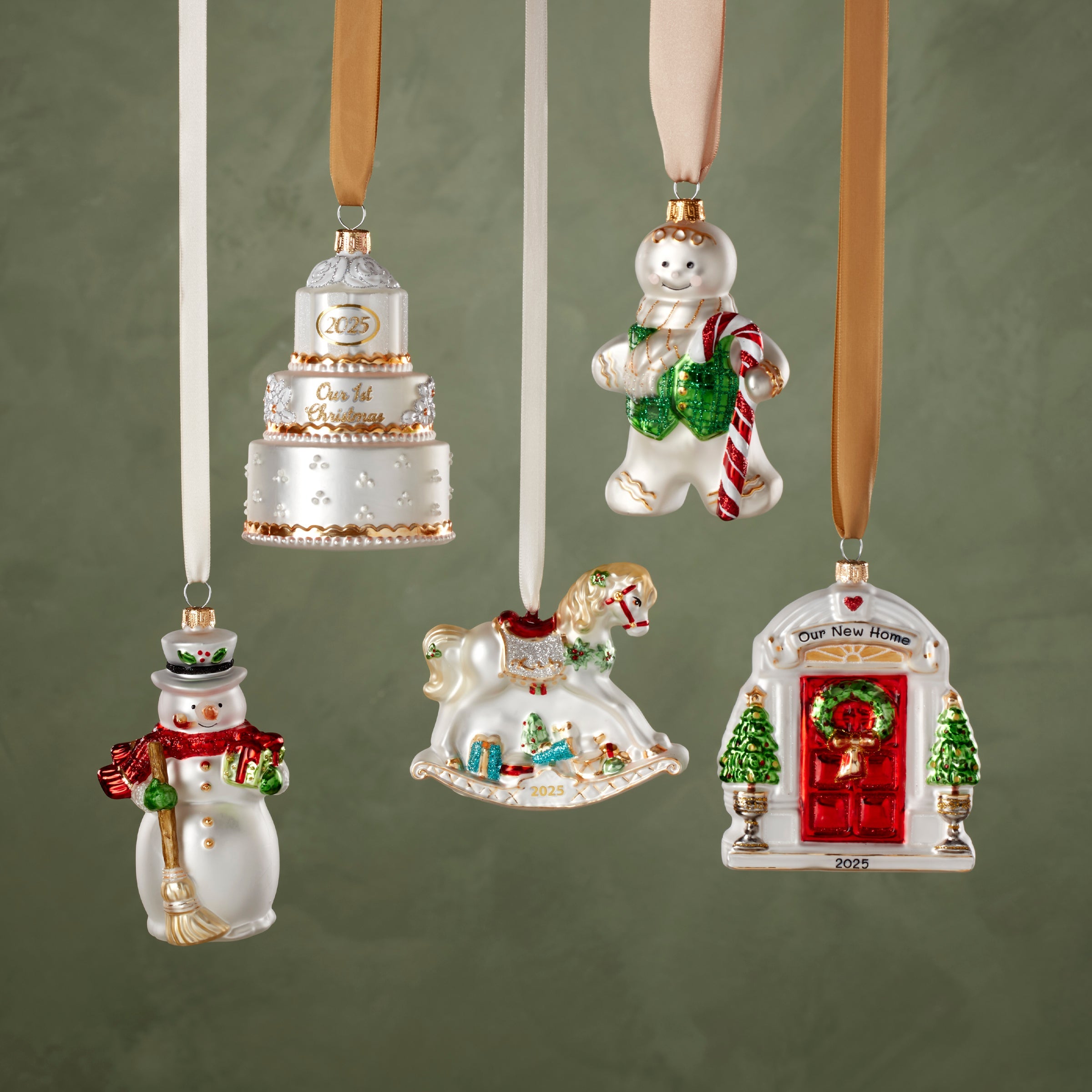 2025 Blown Glass Our 1st Christmas Ornament