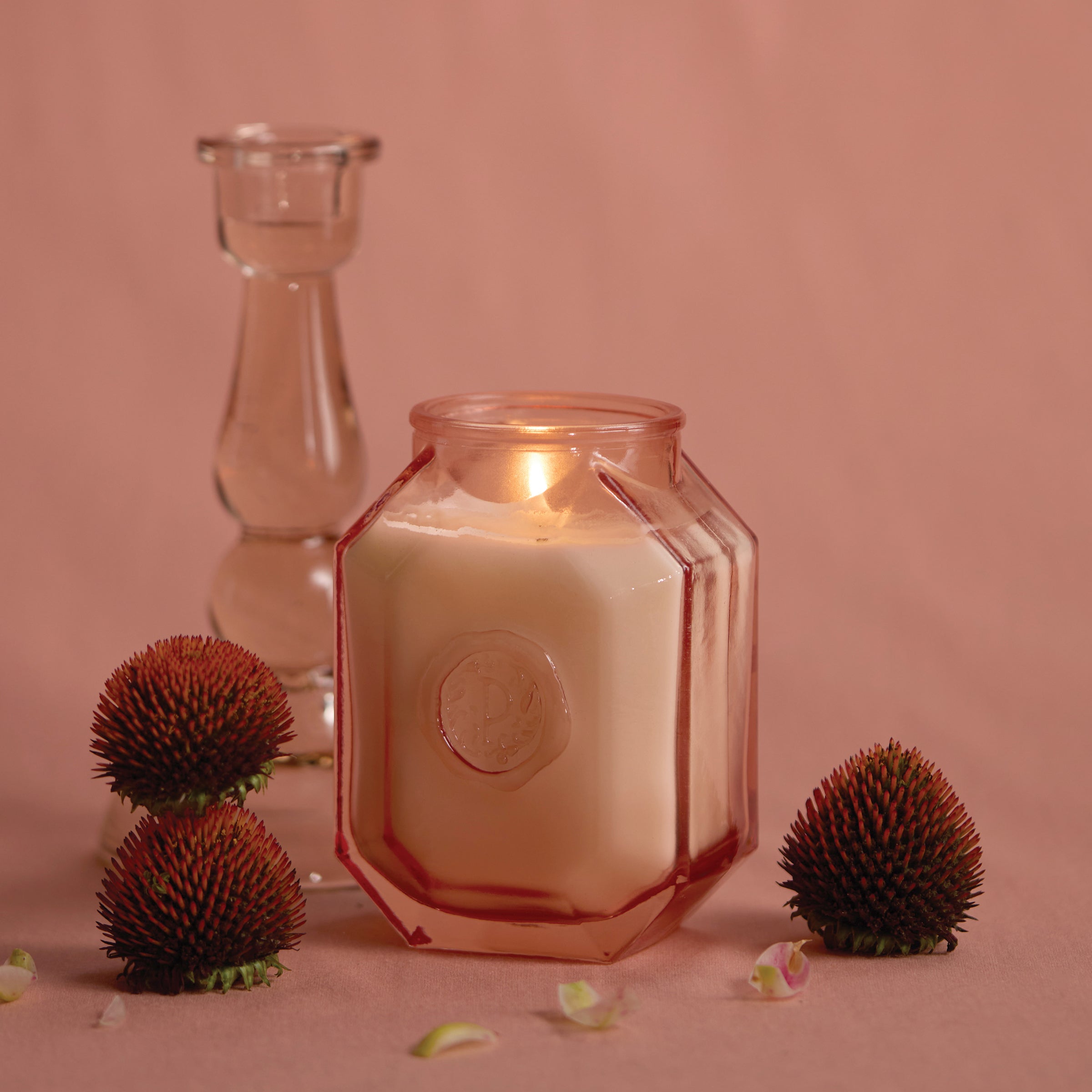 "Botanica 8-oz Soy Wax Candle, Saffron Rose"