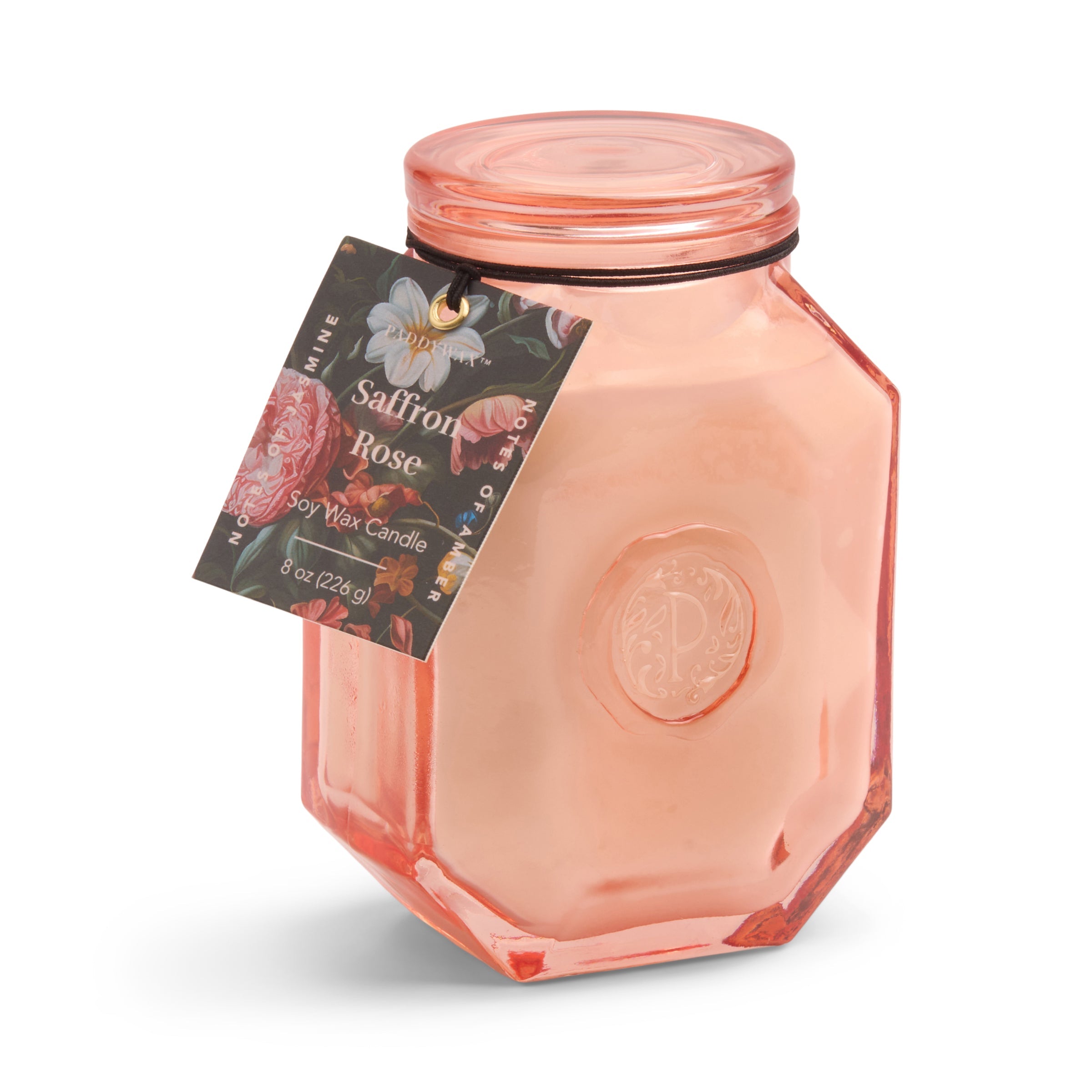 "Botanica 8-oz Soy Wax Candle, Saffron Rose"