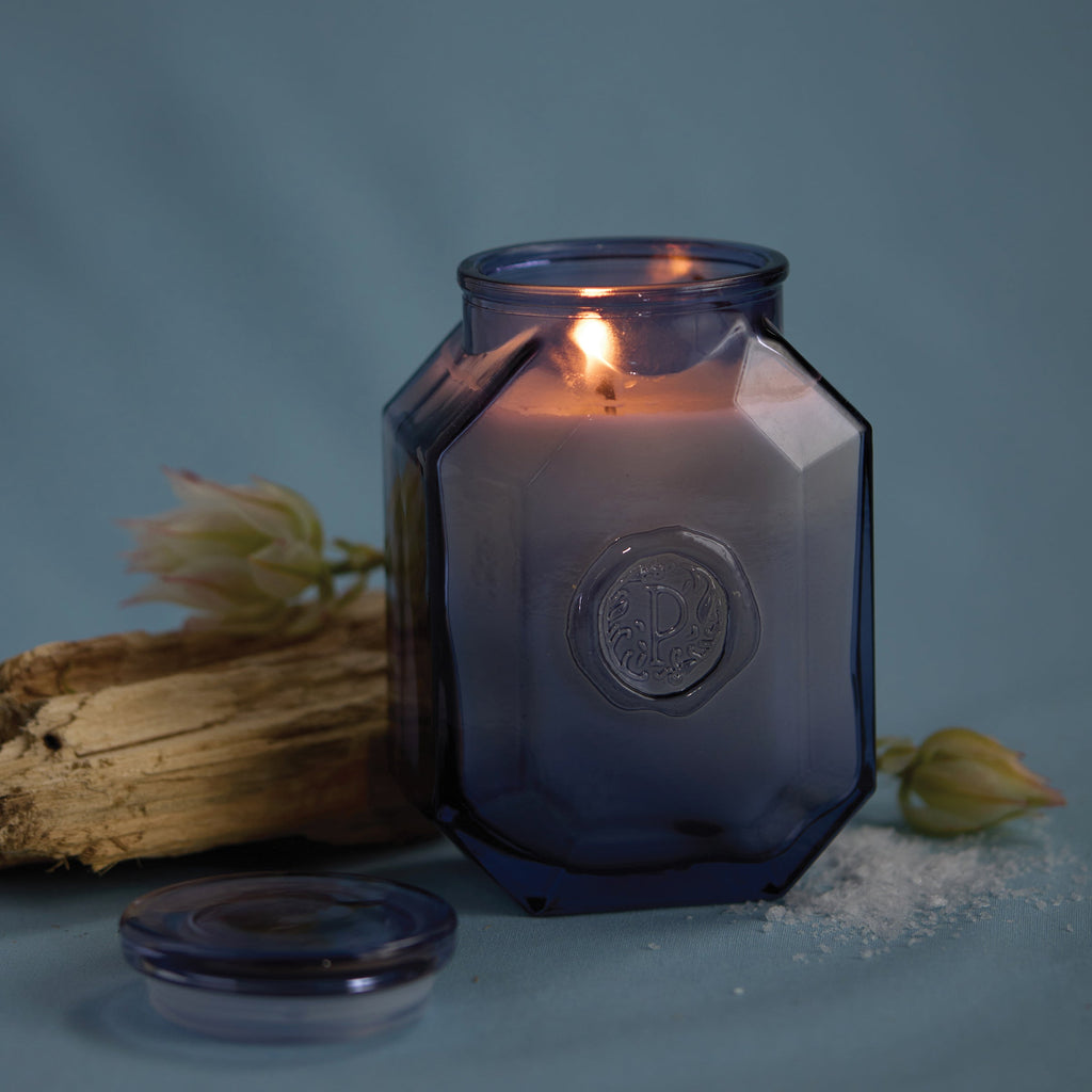 "Botanica 8-oz Soy Wax Candle, Sea Salt & Amber"