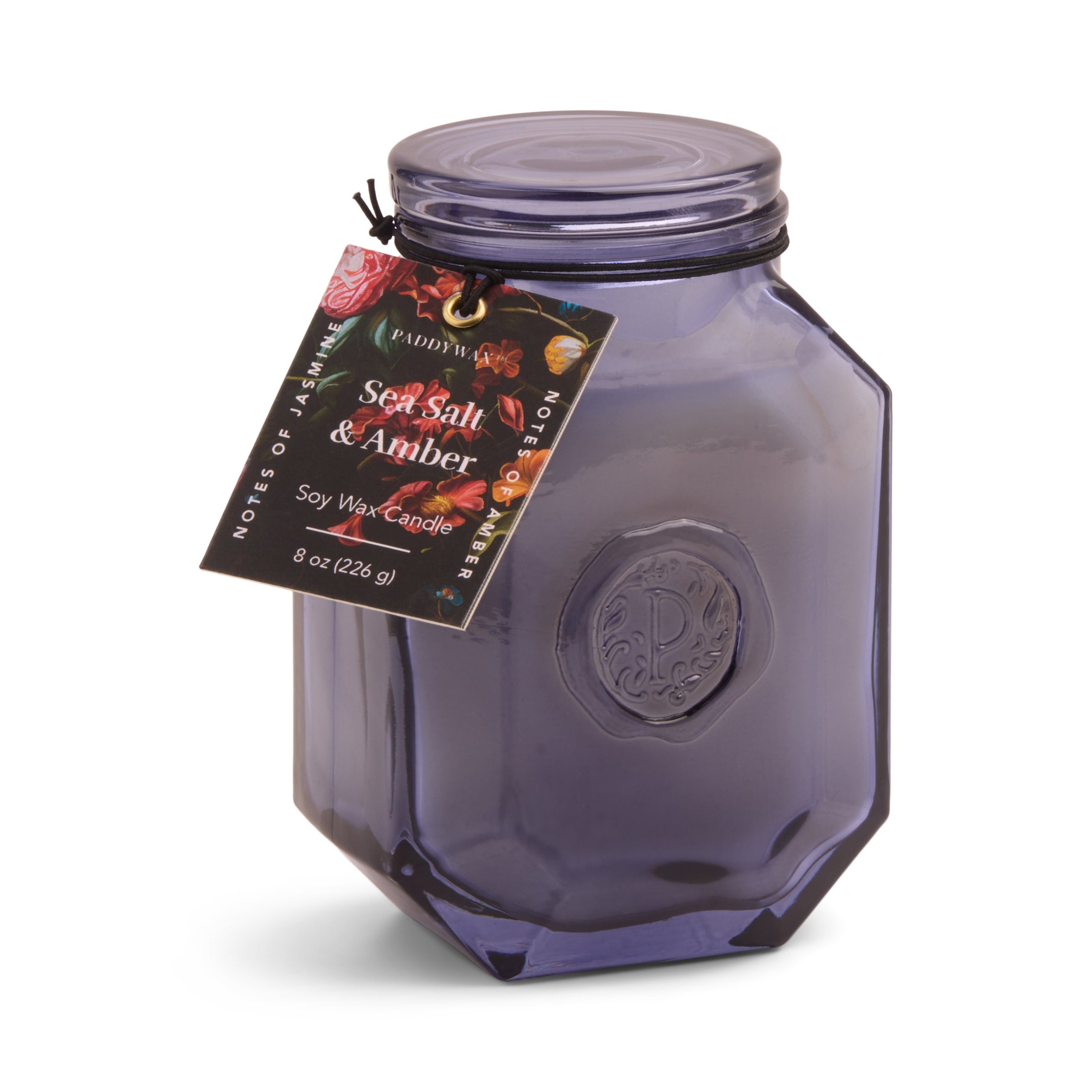 "Botanica 8-oz Soy Wax Candle, Sea Salt & Amber"