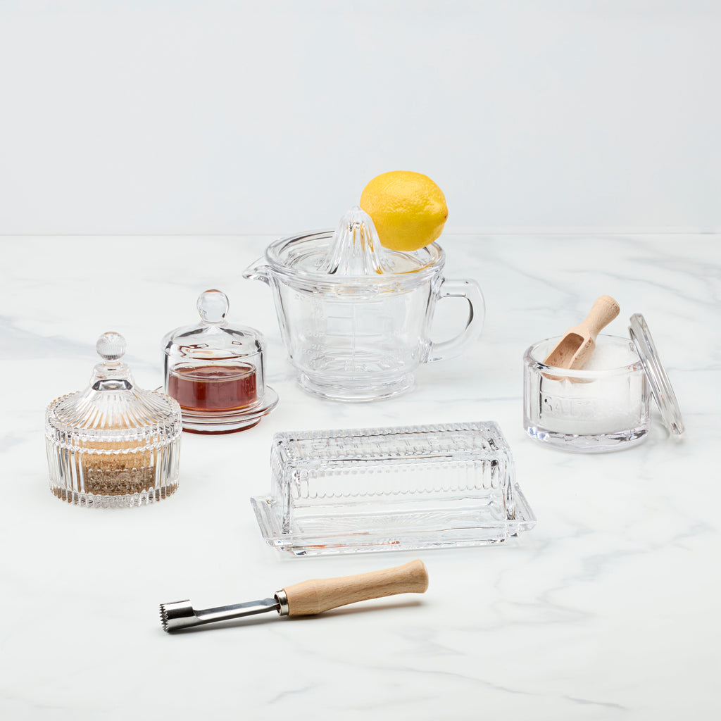 "Glass Cloche Condiment Dish, Round"