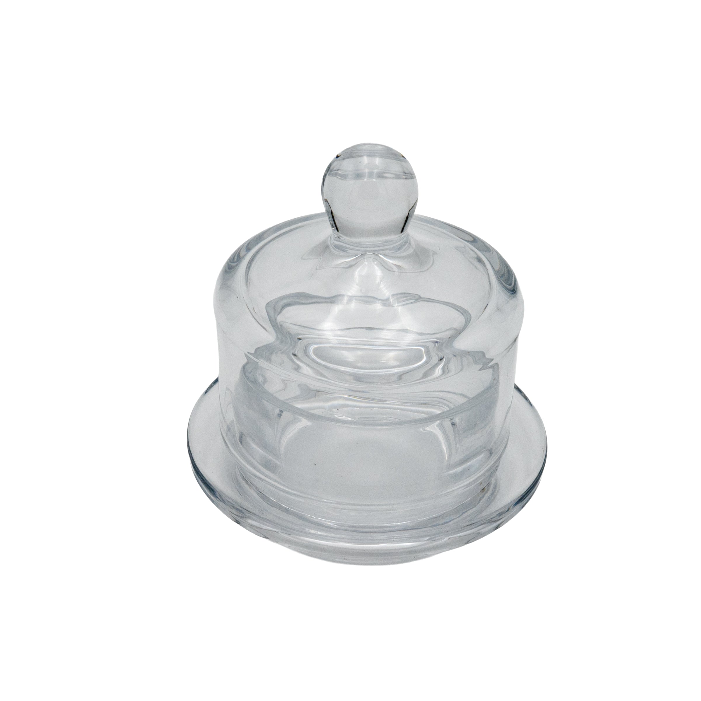 "Glass Cloche Condiment Dish, Round"