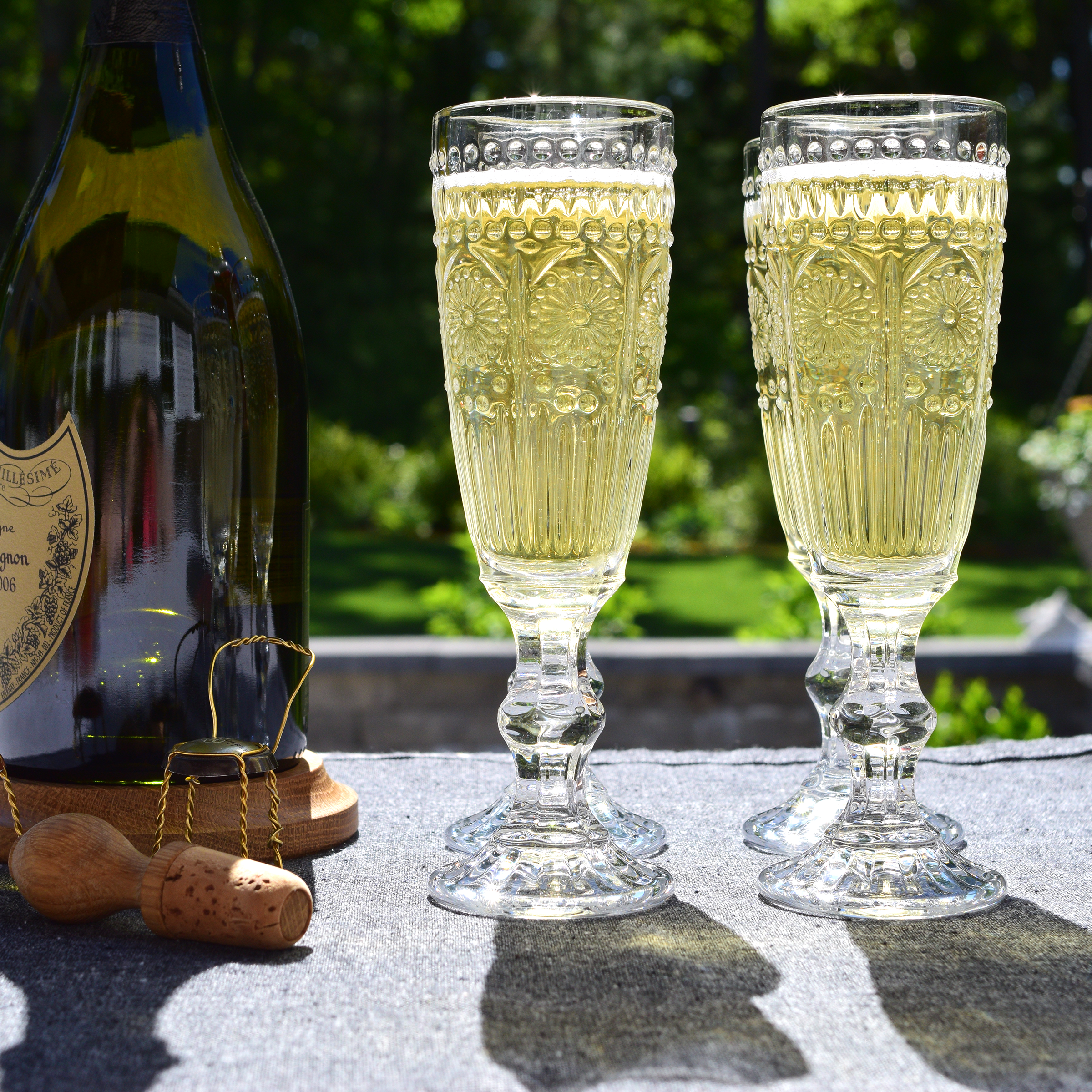 "Fiesta Flutes, Set Of 6"