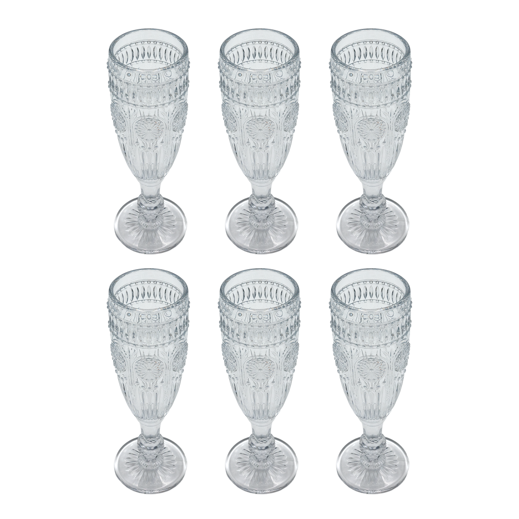"Fiesta Flutes, Set Of 6"