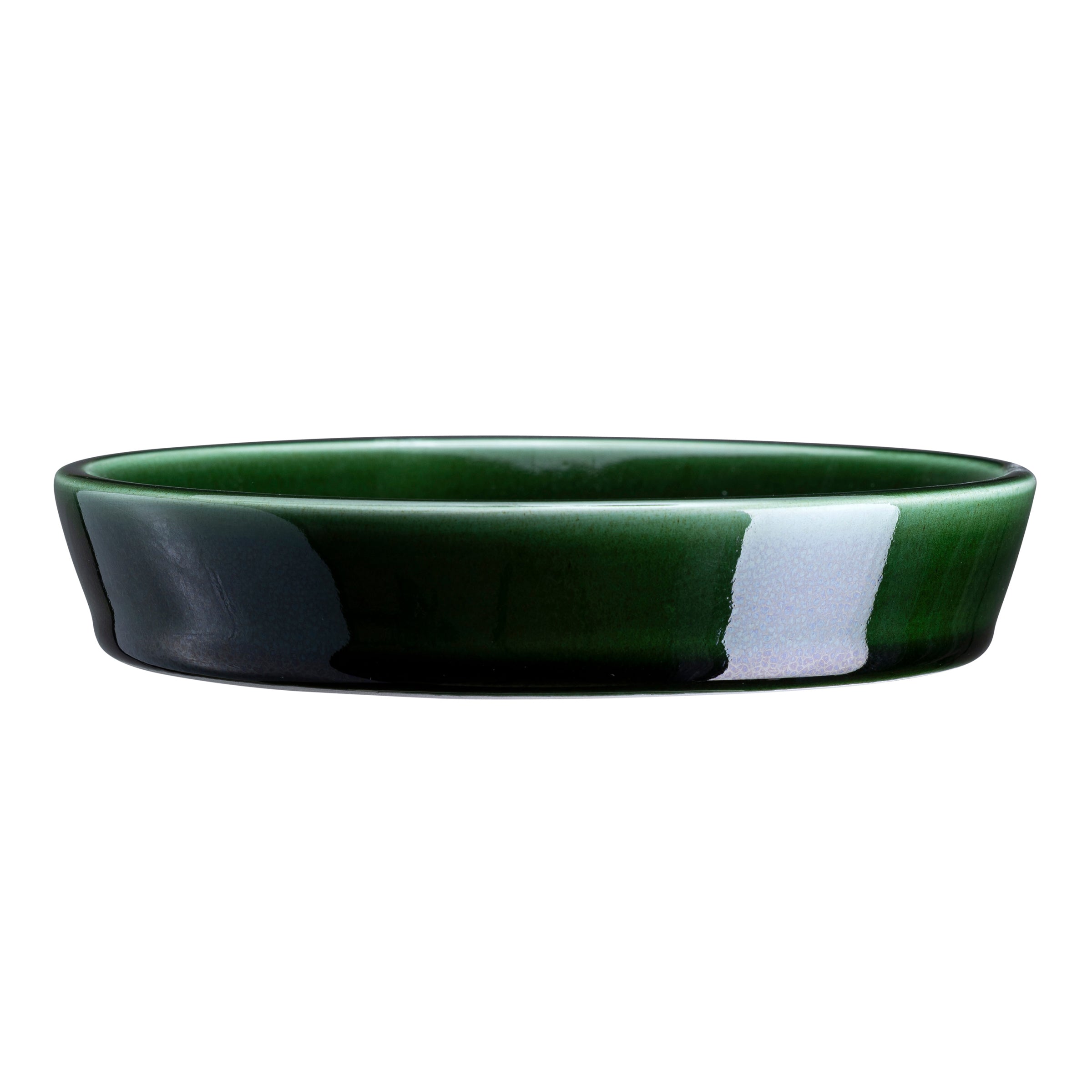 Kobenhavner Glazed Emerald Green 16cm Pot with Saucer