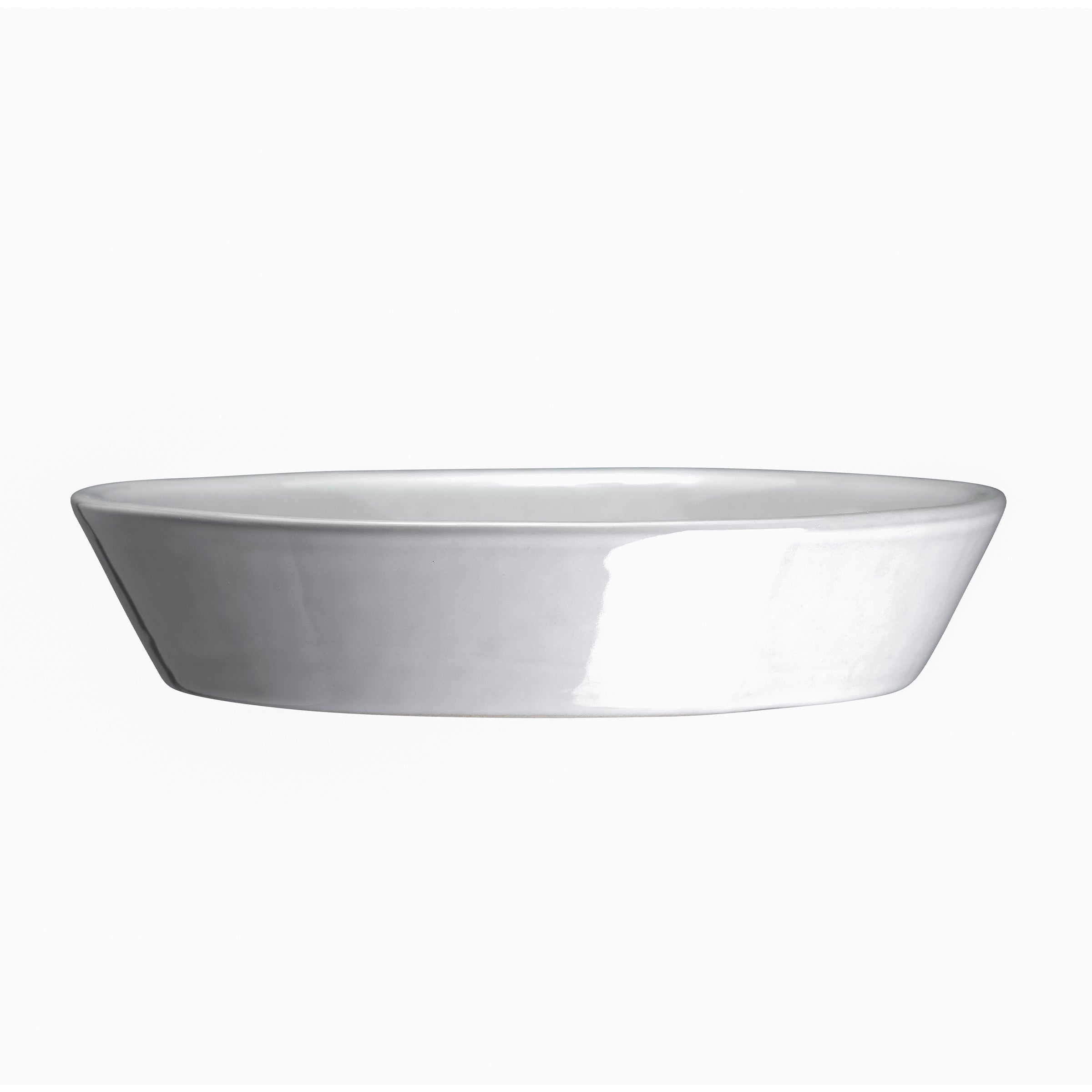 Kobenhavner Glazed Mineral White 16cm Pot with Saucer
