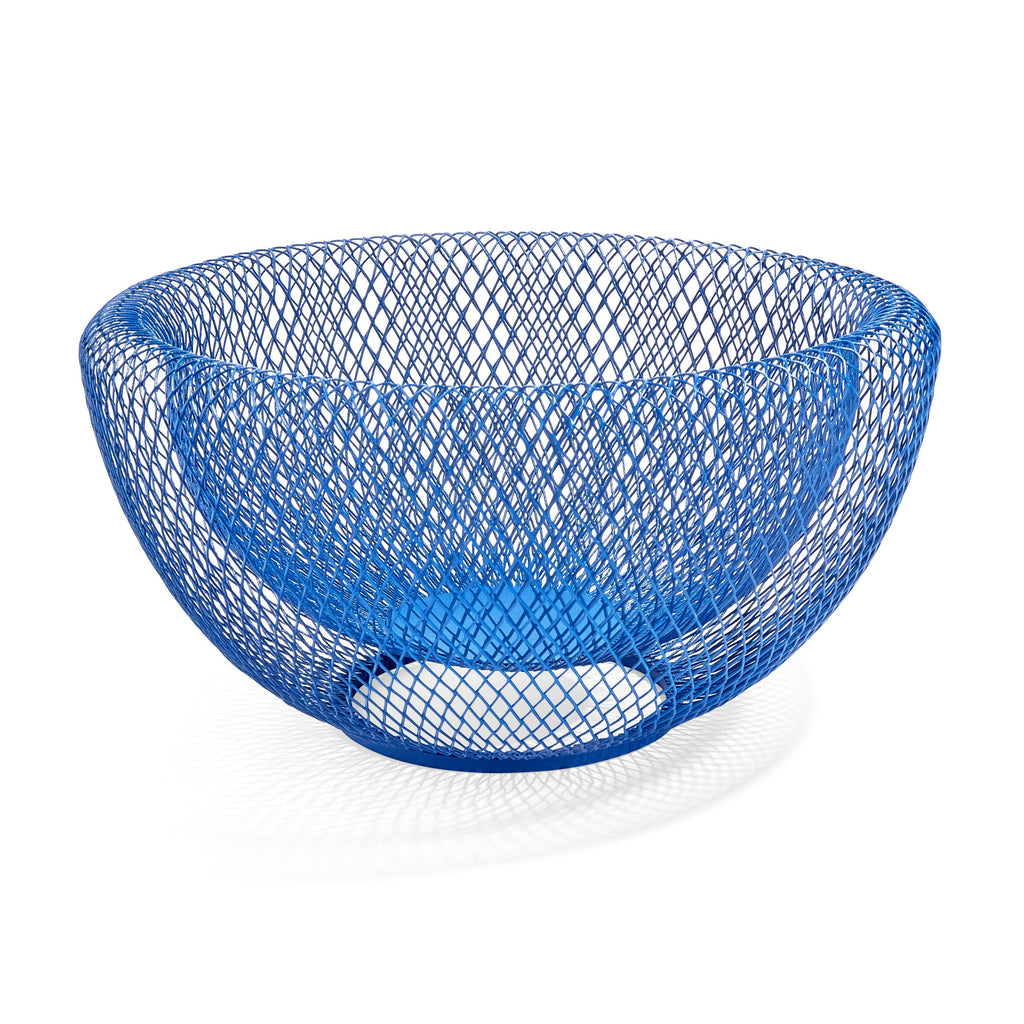 Blue Wire Mesh Bowl