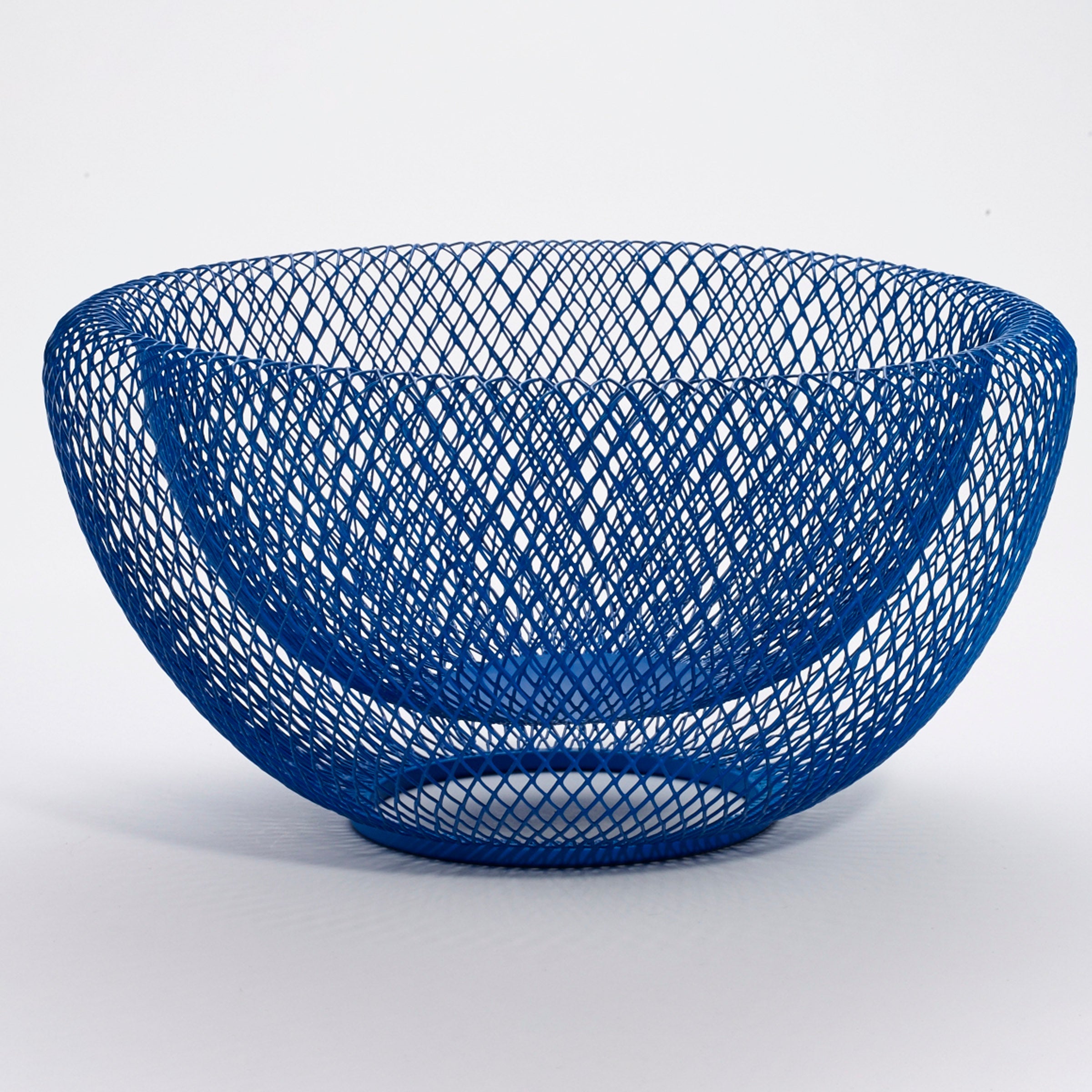Blue Wire Mesh Bowl
