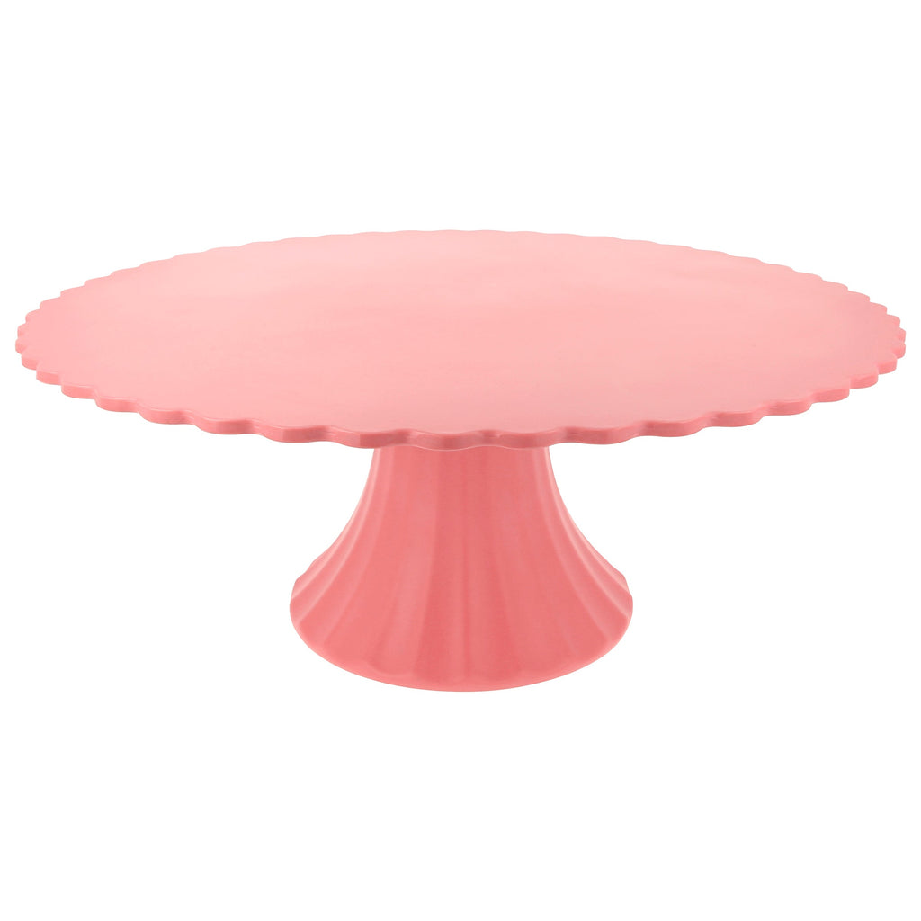 "Large Reusable Bamboo Cake Stand, Pink"