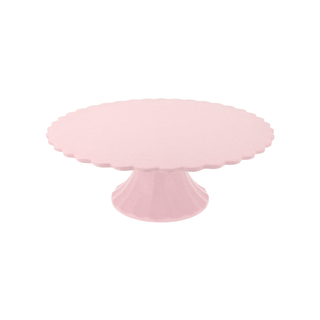 "Medium Reusable Bamboo Cake Stand, Pink"