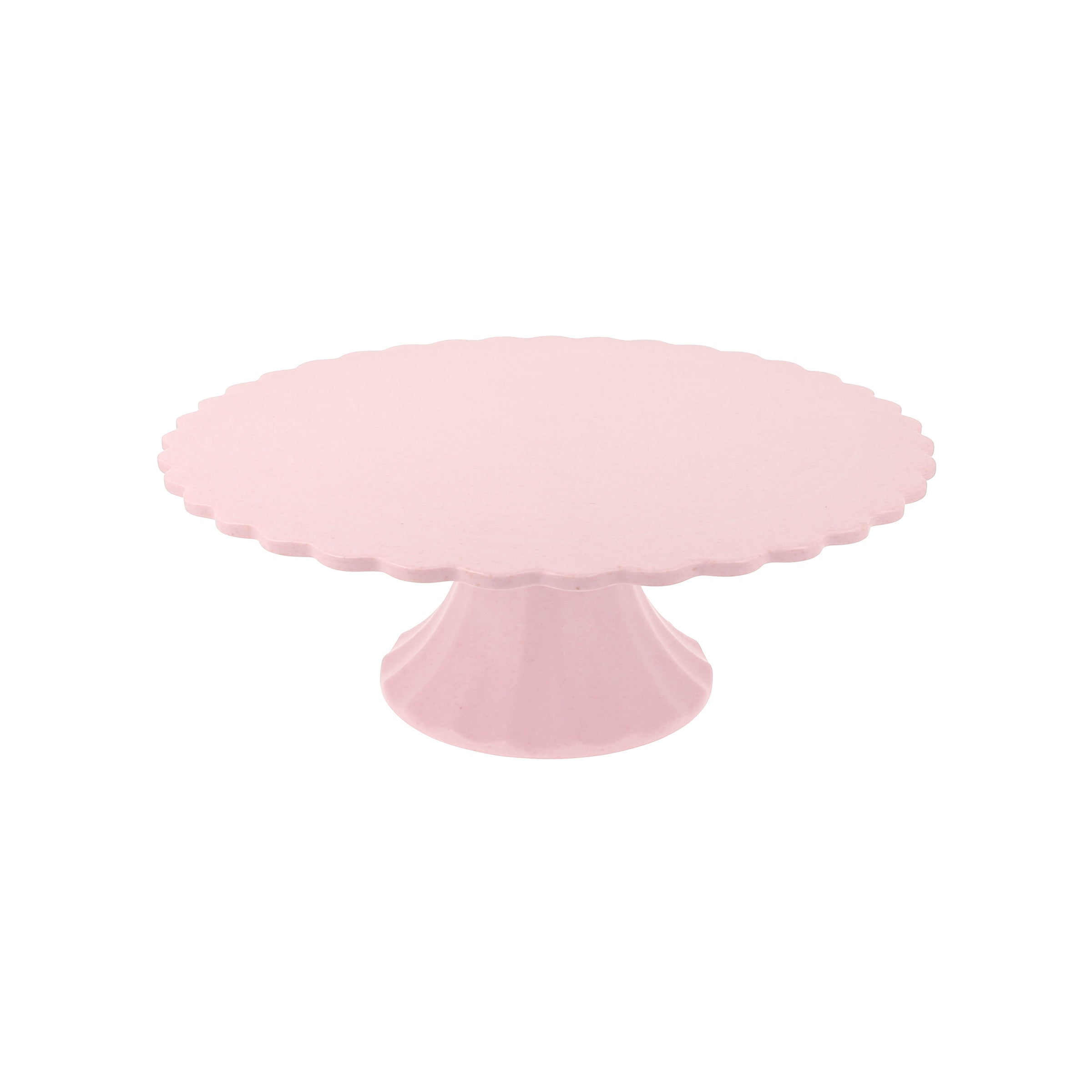 "Medium Reusable Bamboo Cake Stand, Pink"