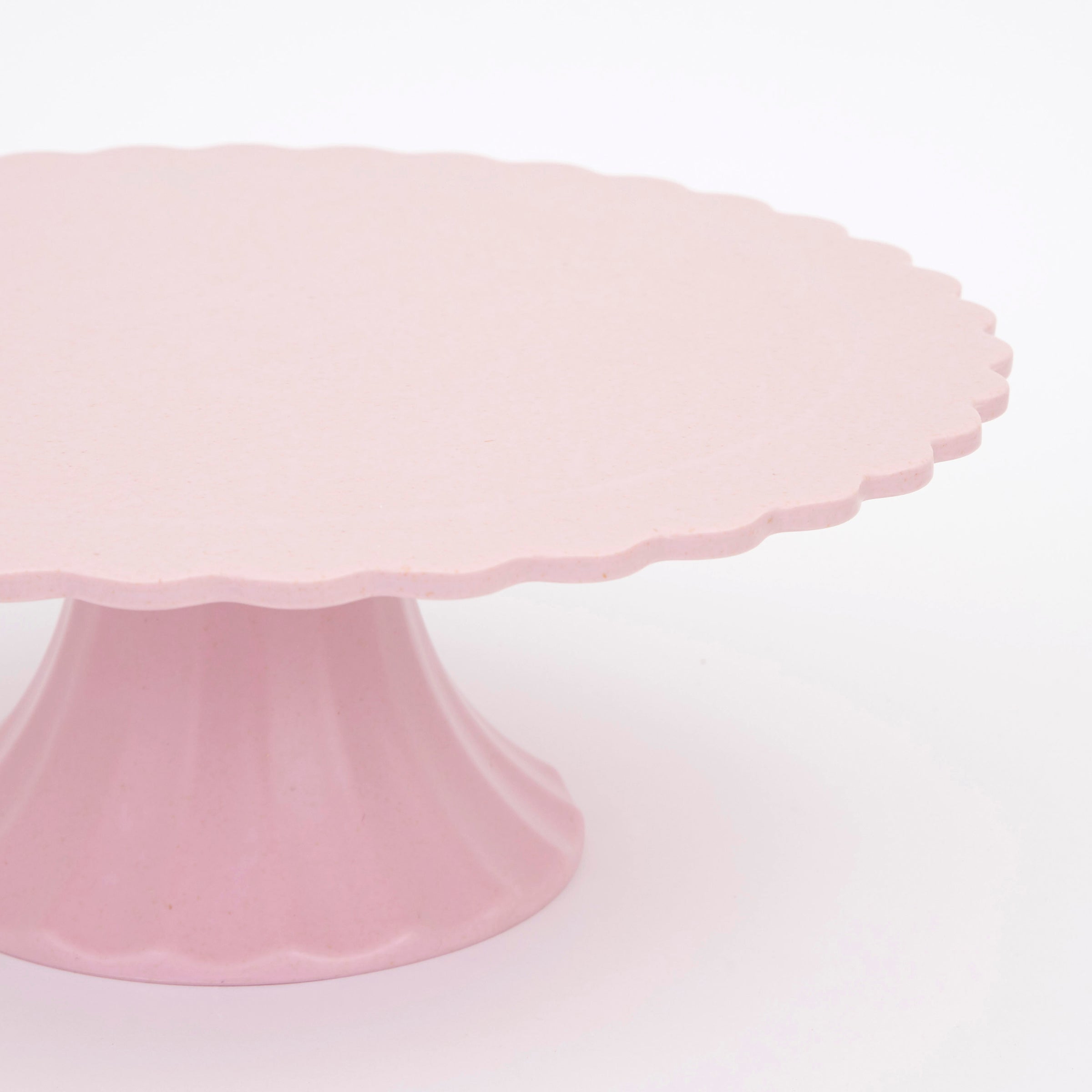 "Medium Reusable Bamboo Cake Stand, Pink"