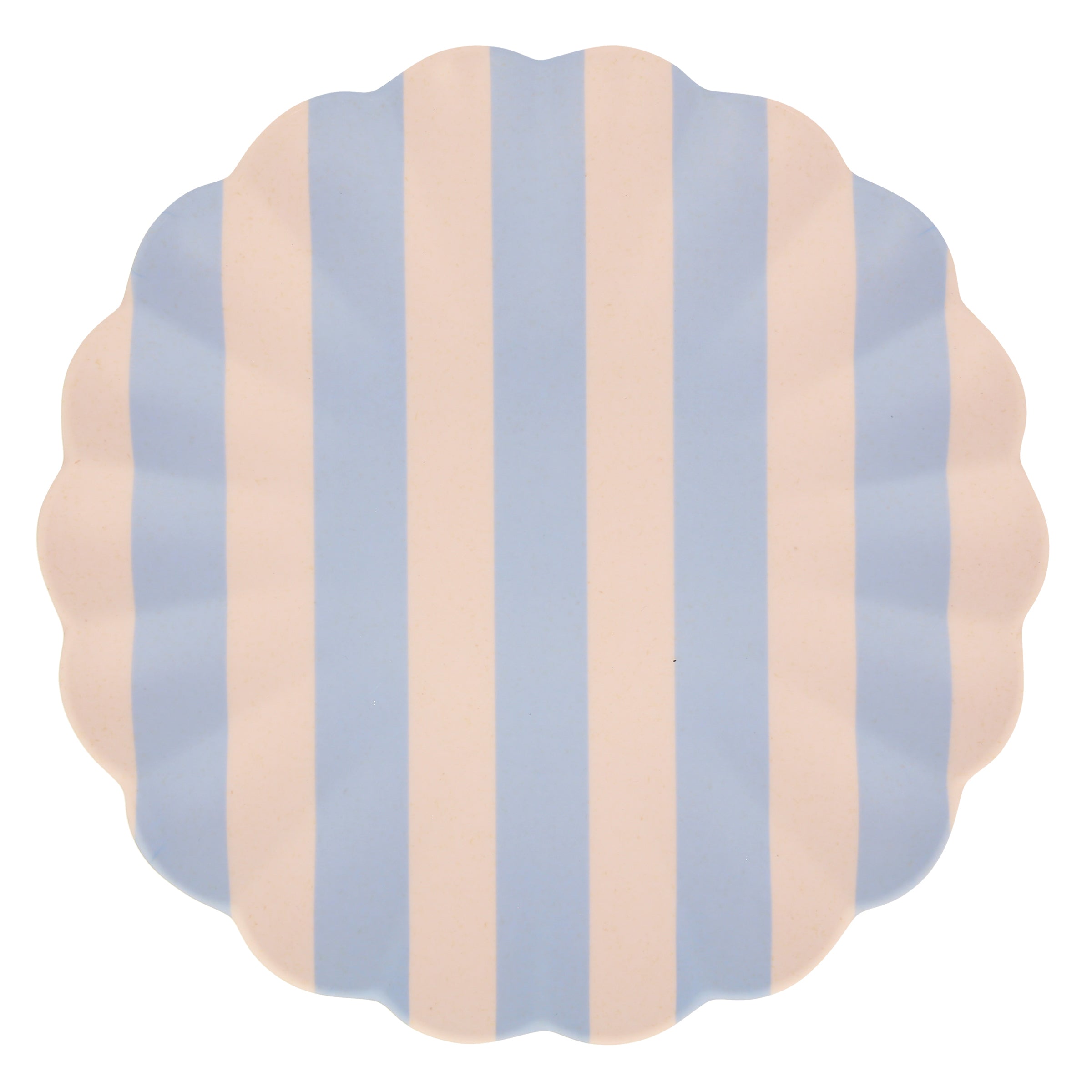 "Stripy Reusable Bamboo Large Plates, Set of 6"