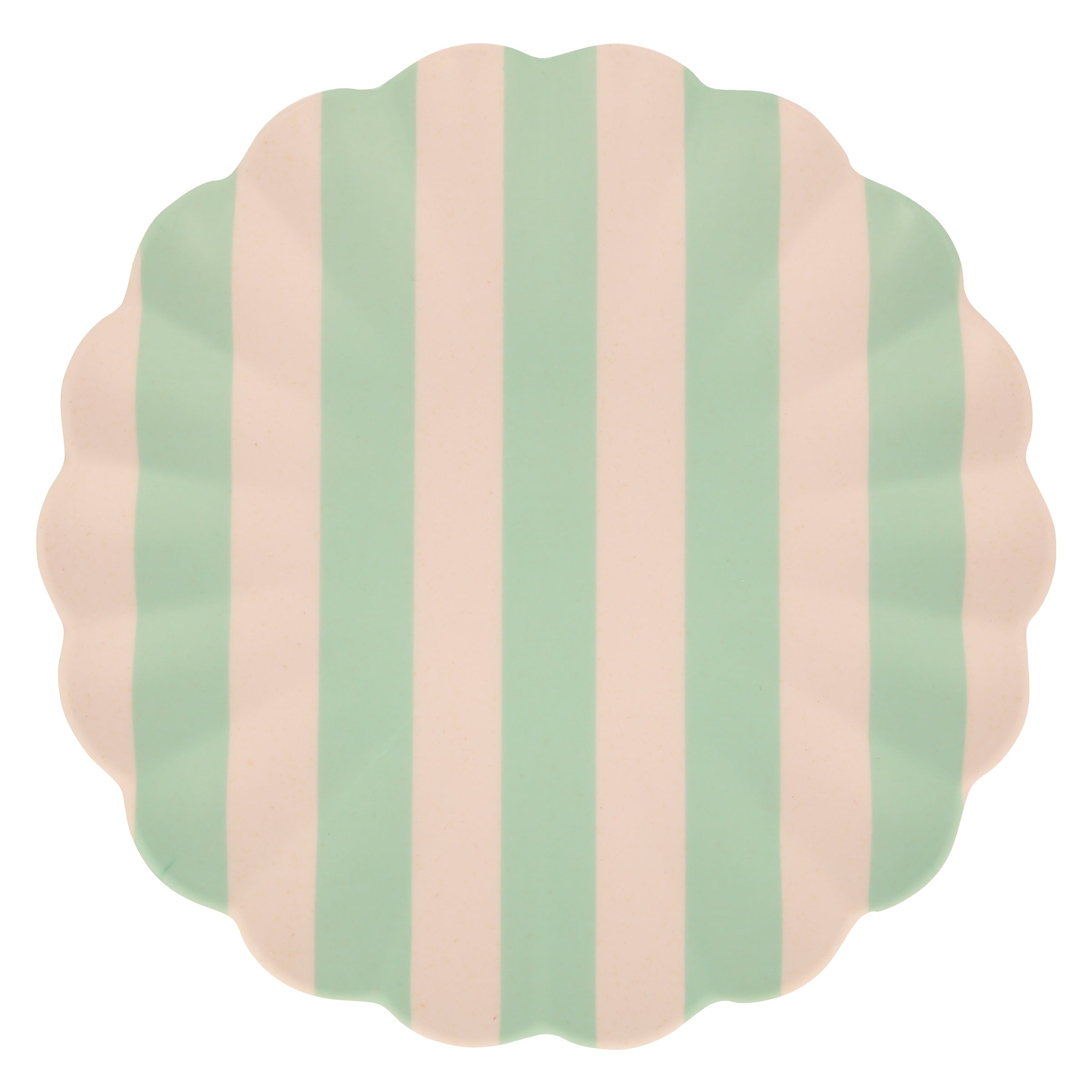 "Stripy Reusable Bamboo Large Plates, Set of 6"