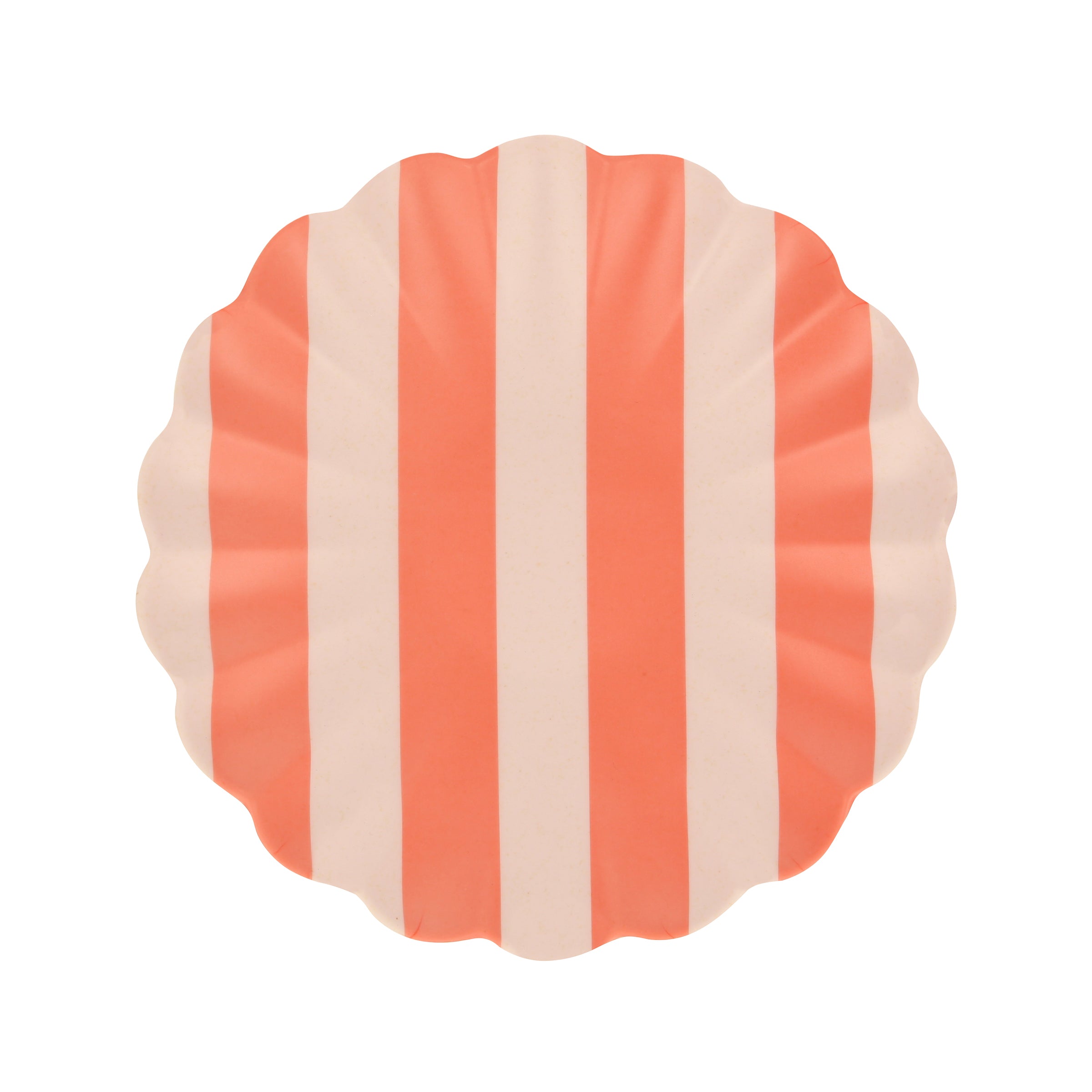 "Stripy Reusable Bamboo Small Plates, Set of 6"