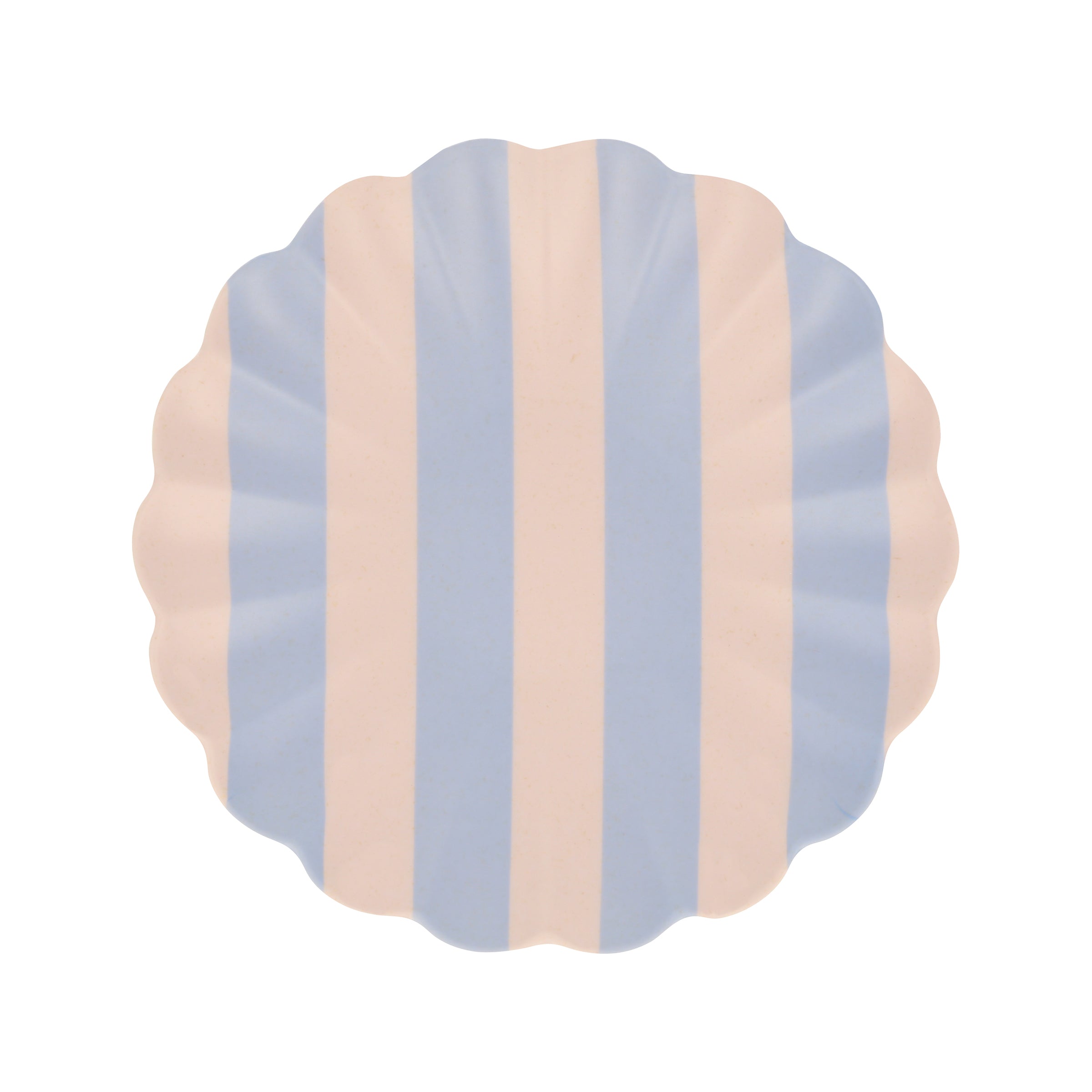 "Stripy Reusable Bamboo Small Plates, Set of 6"