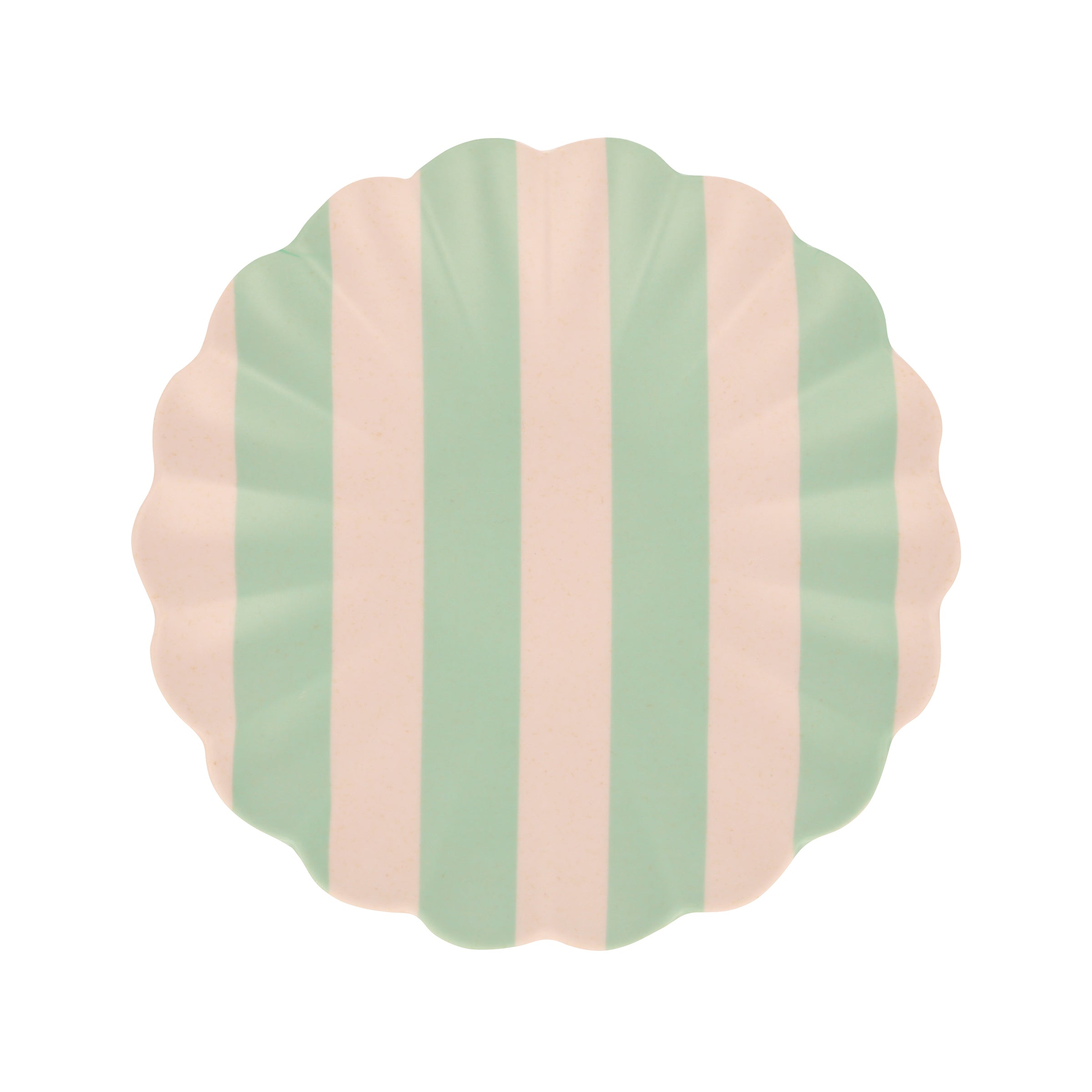 "Stripy Reusable Bamboo Small Plates, Set of 6"