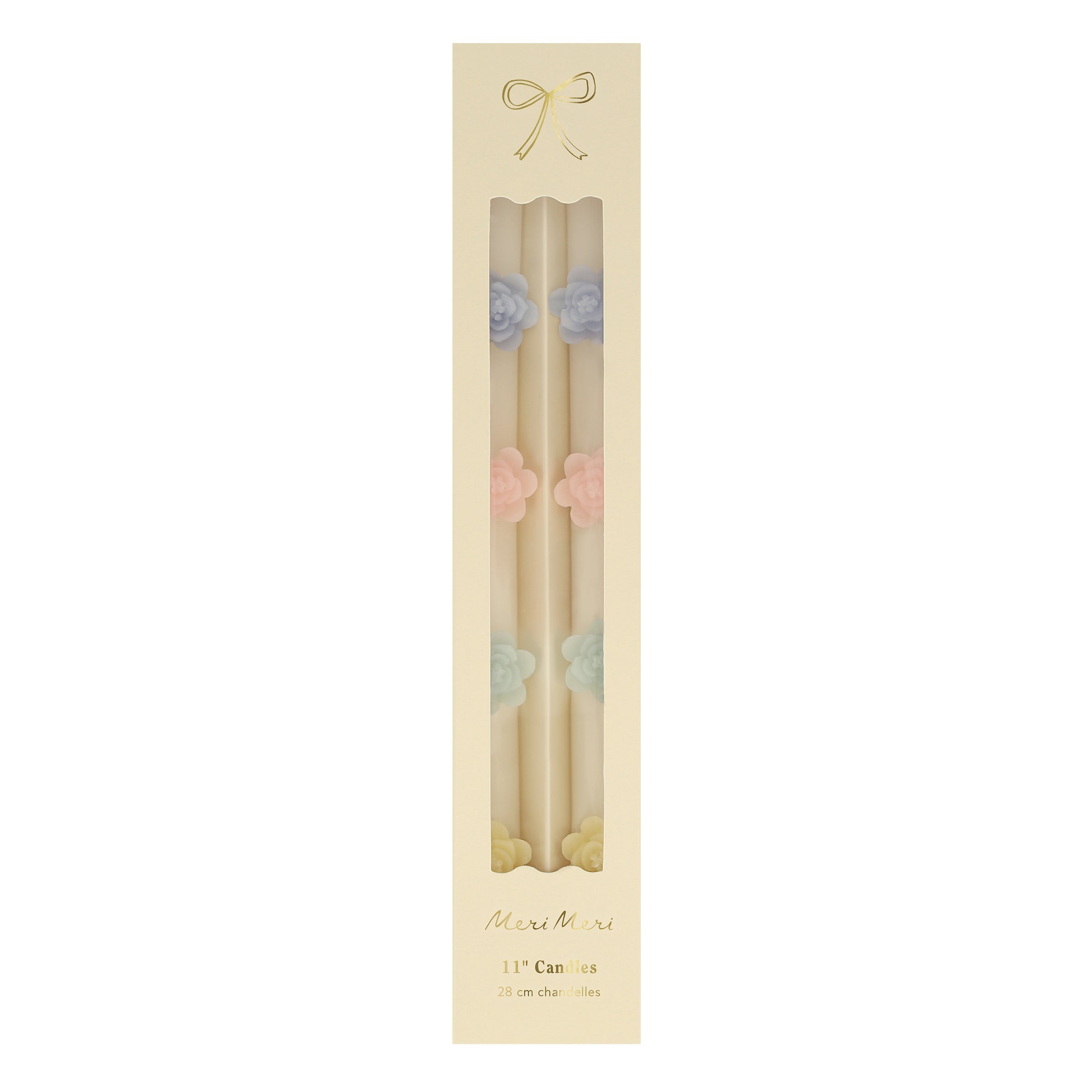 Pastel Flower Taper Candles